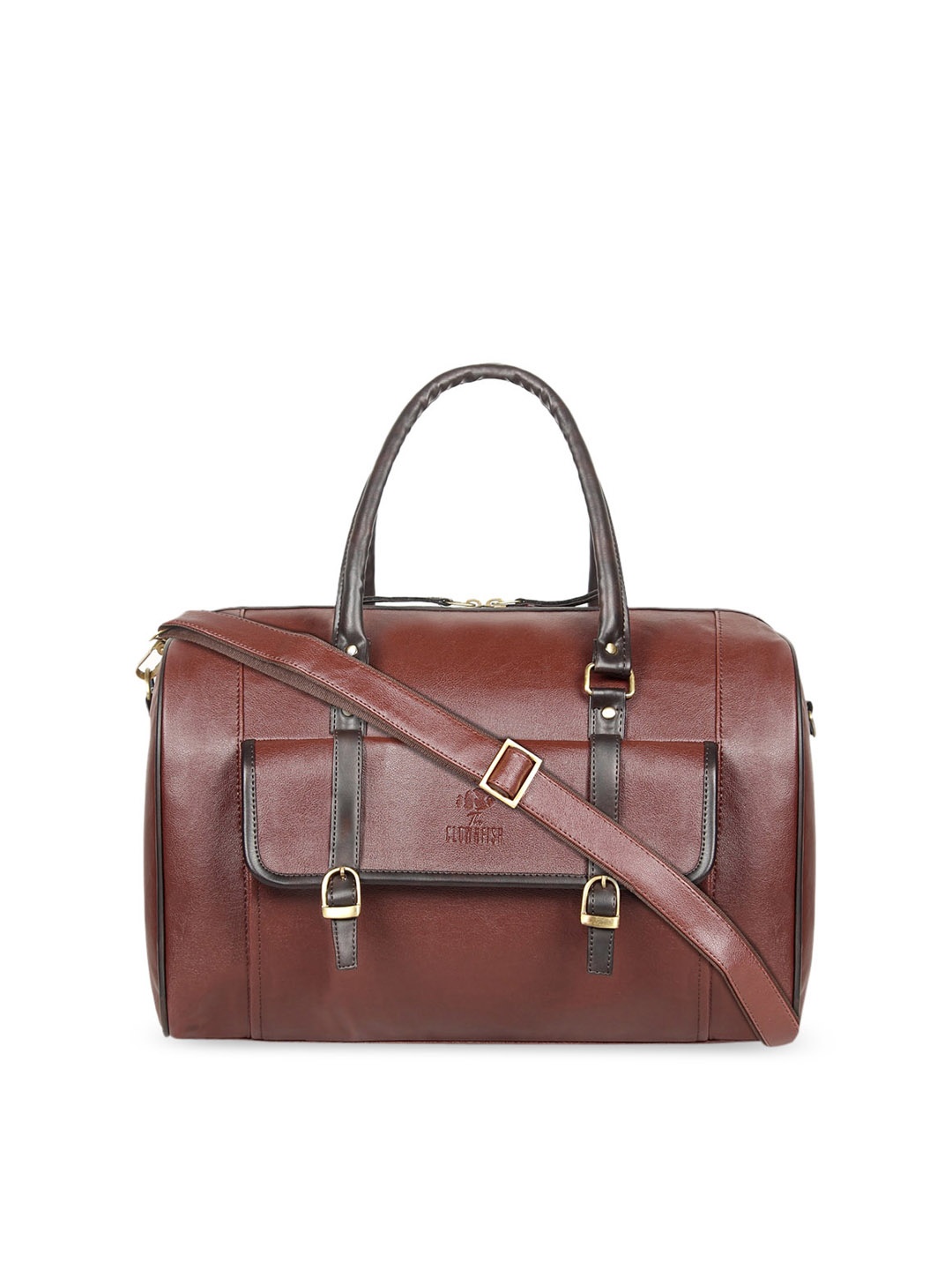 

THE CLOWNFISH Arlo Brown Solid Arlo Duffel Bag