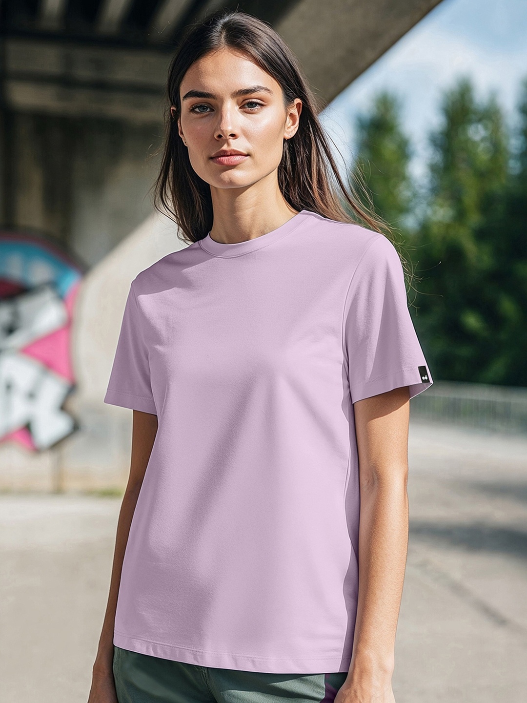 

Bewakoof Women Purple T-shirt