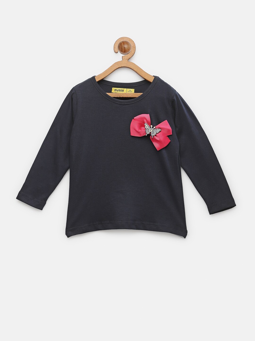 

NYNSH Girls Navy Blue T-shirt