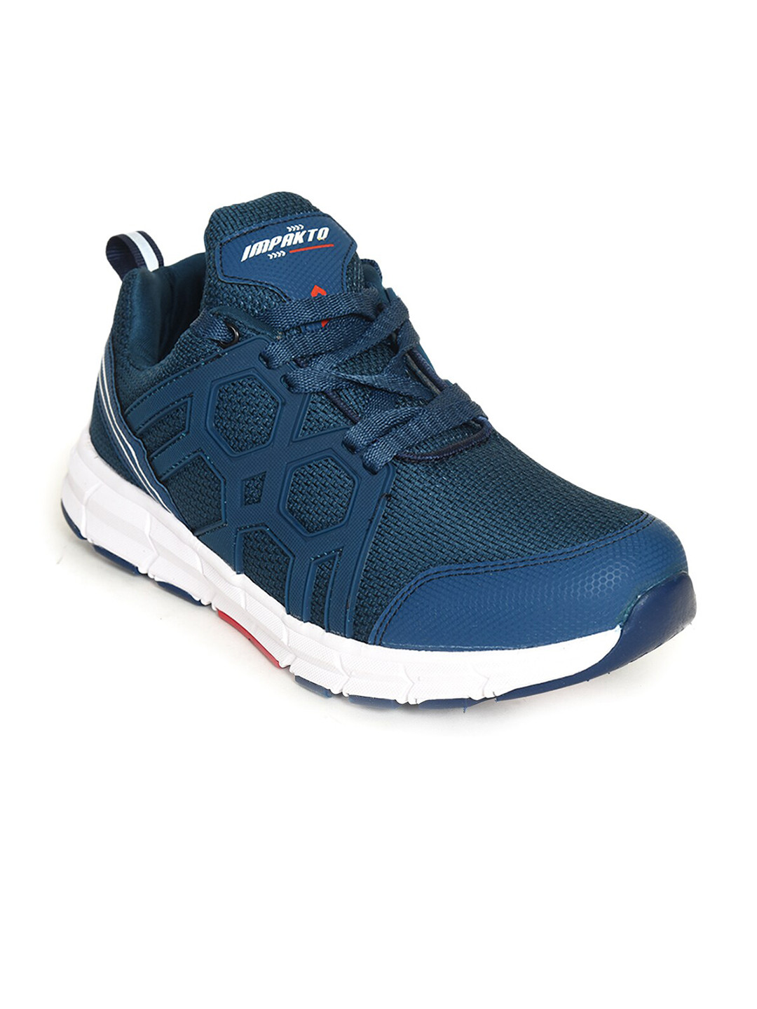 

IMPAKTO Men Blue Mesh Running Shoes