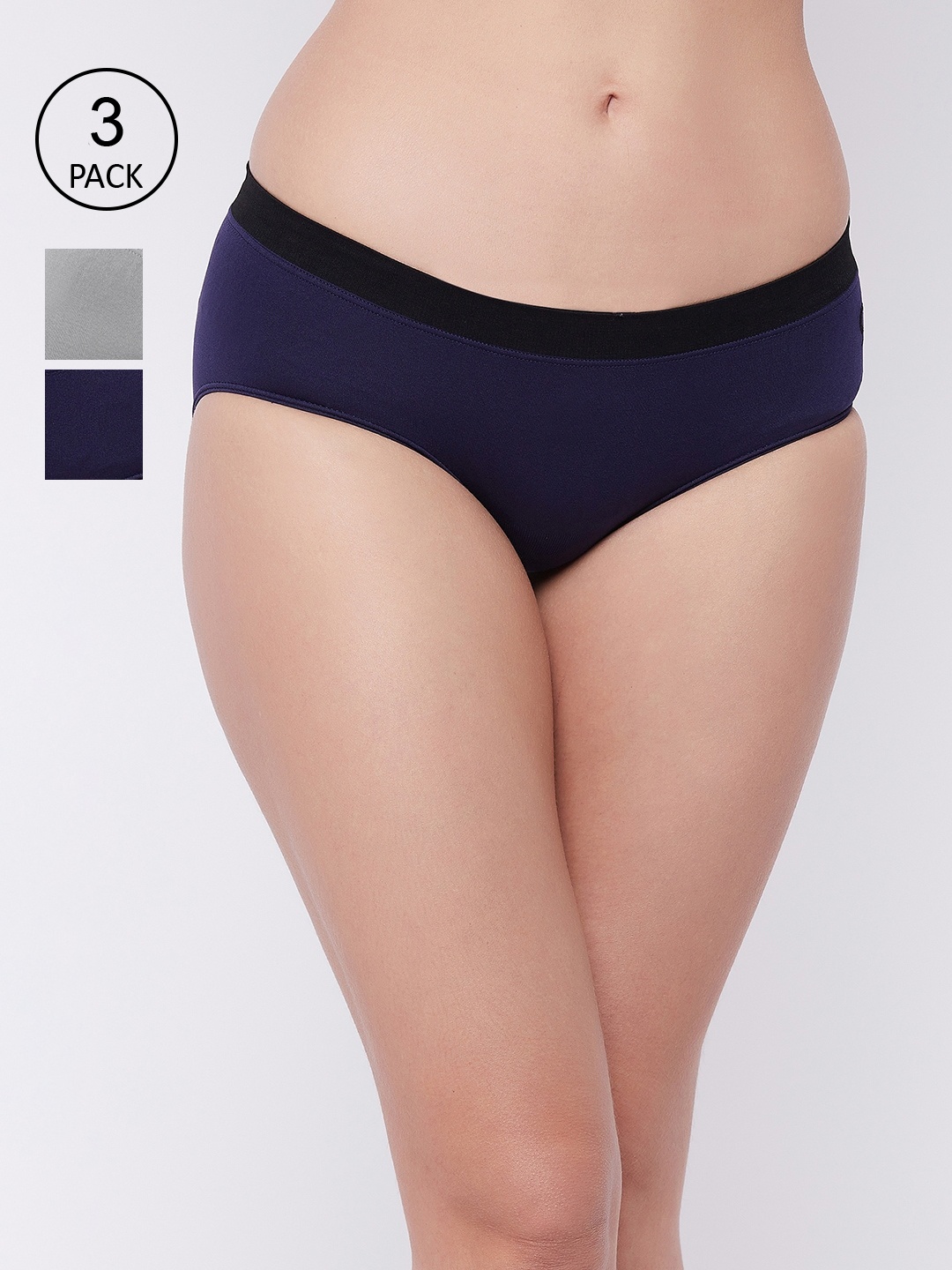 

C9 AIRWEAR Women Pack Of 3 Assorted Basic Briefs