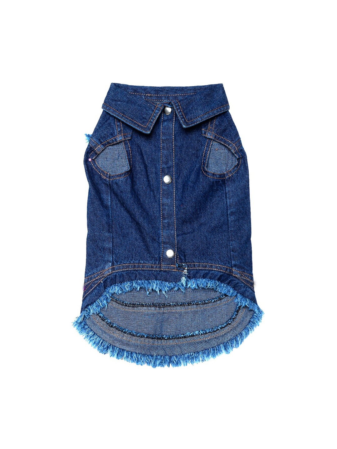 

Lulala Blue Patch Work Jeans Dog Jacket