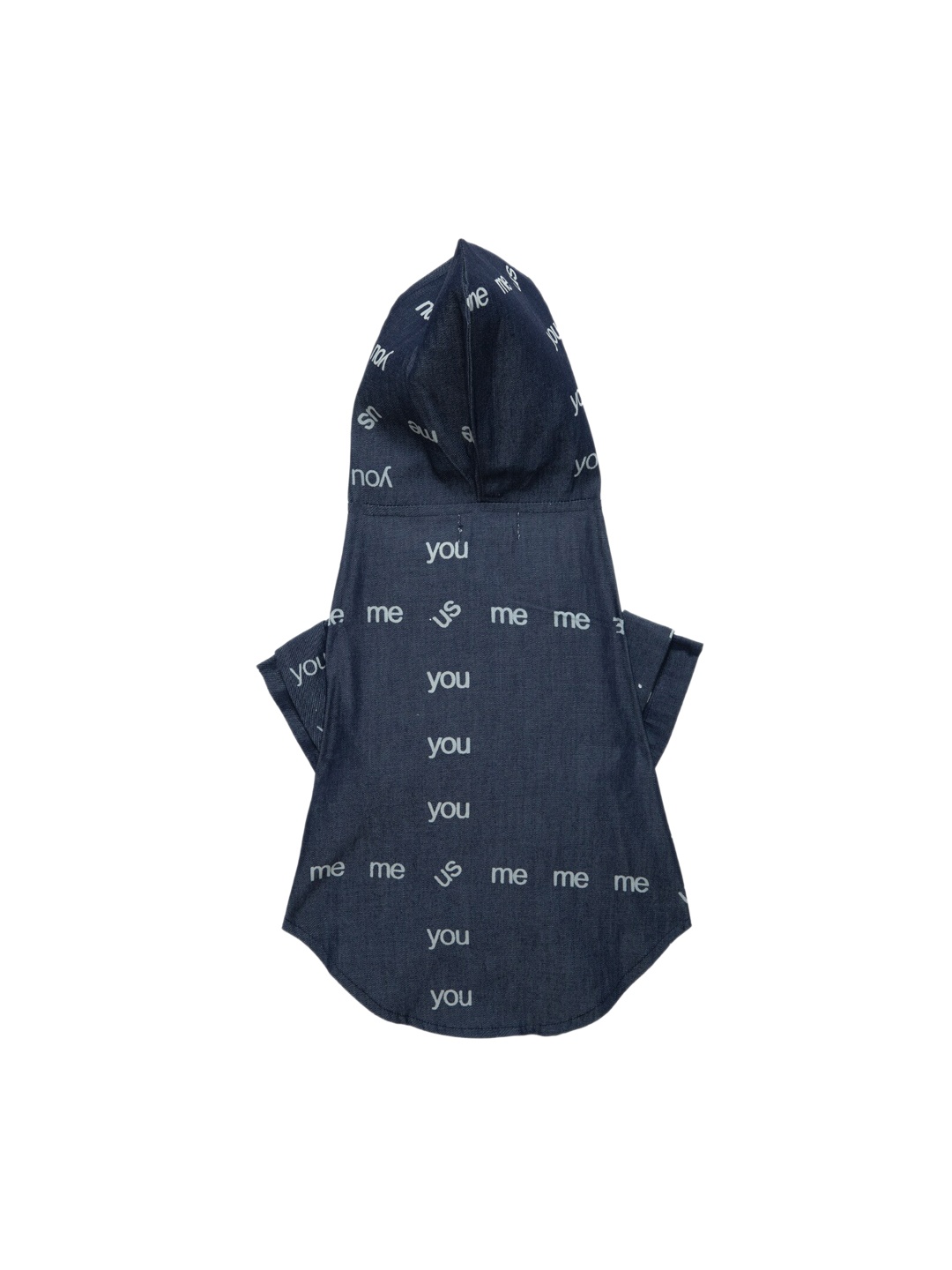 

Lulala Black Dog Denim You Me Printed Summer Hoodie