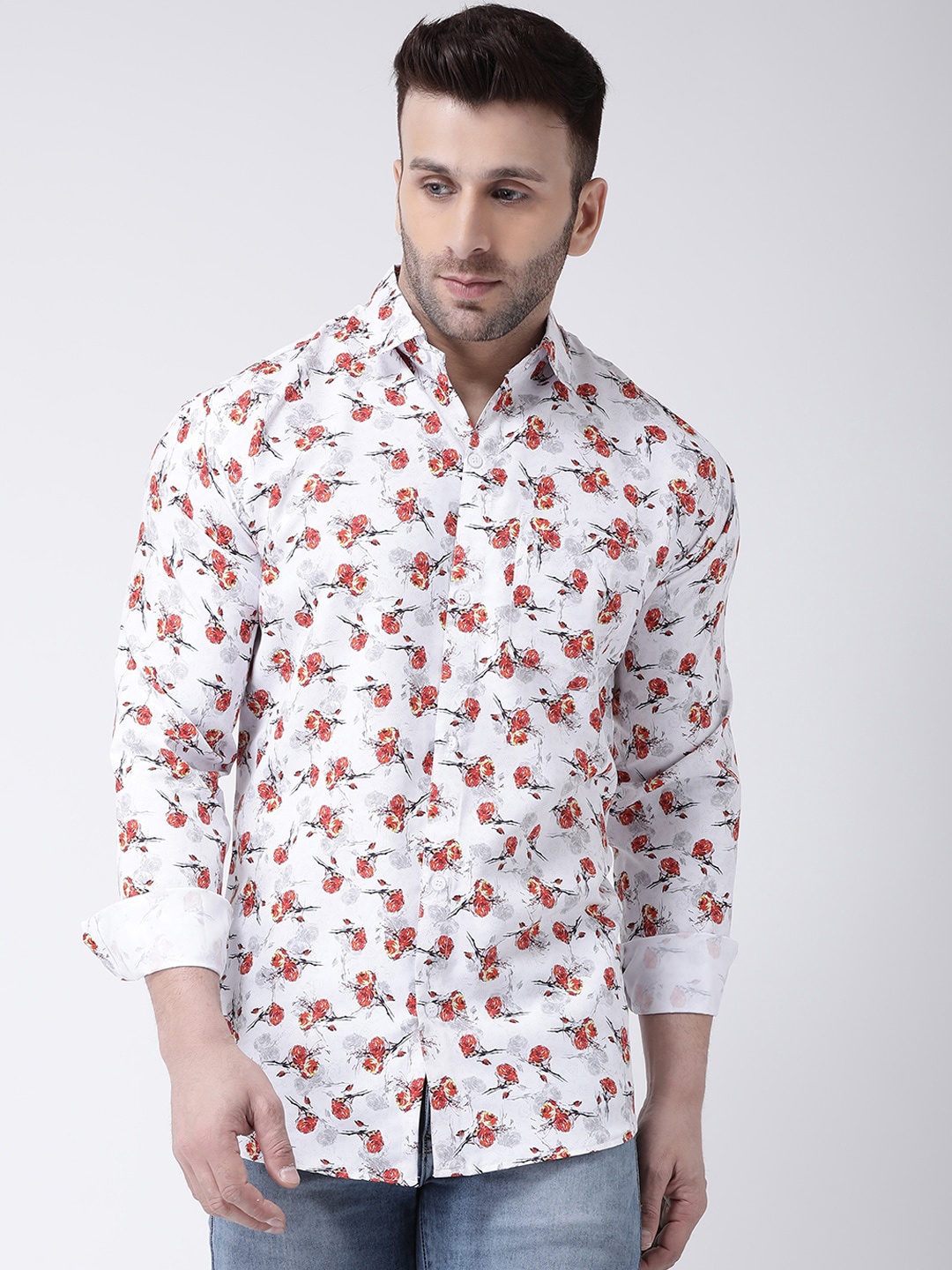 

KHADIO Men Multicoloured Floral Printed Casual Shirt, Multi