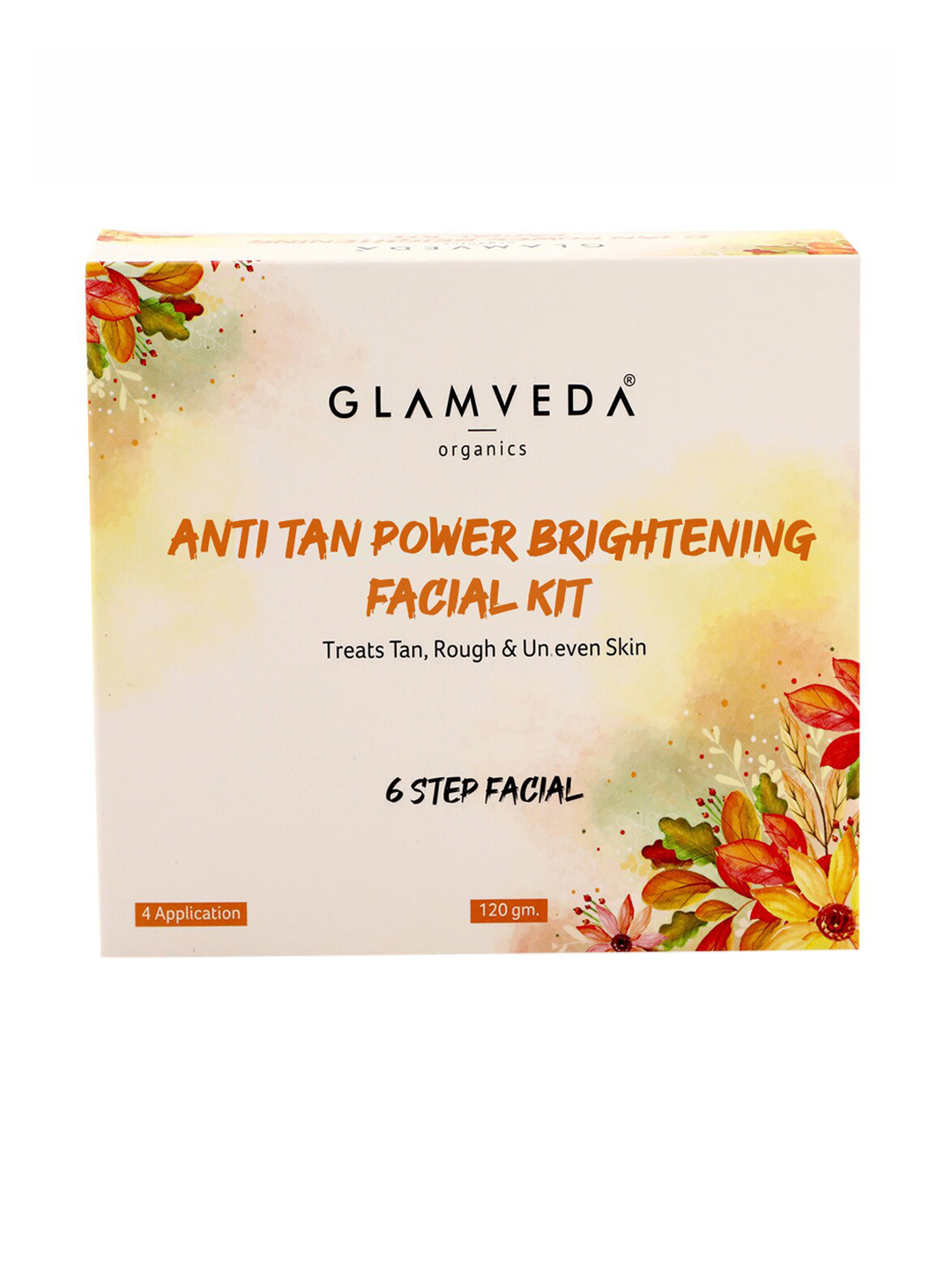 

GLAMVEDA Anti-Tan Power Brightening 6-Step Facial Kit - 120 g, Yellow