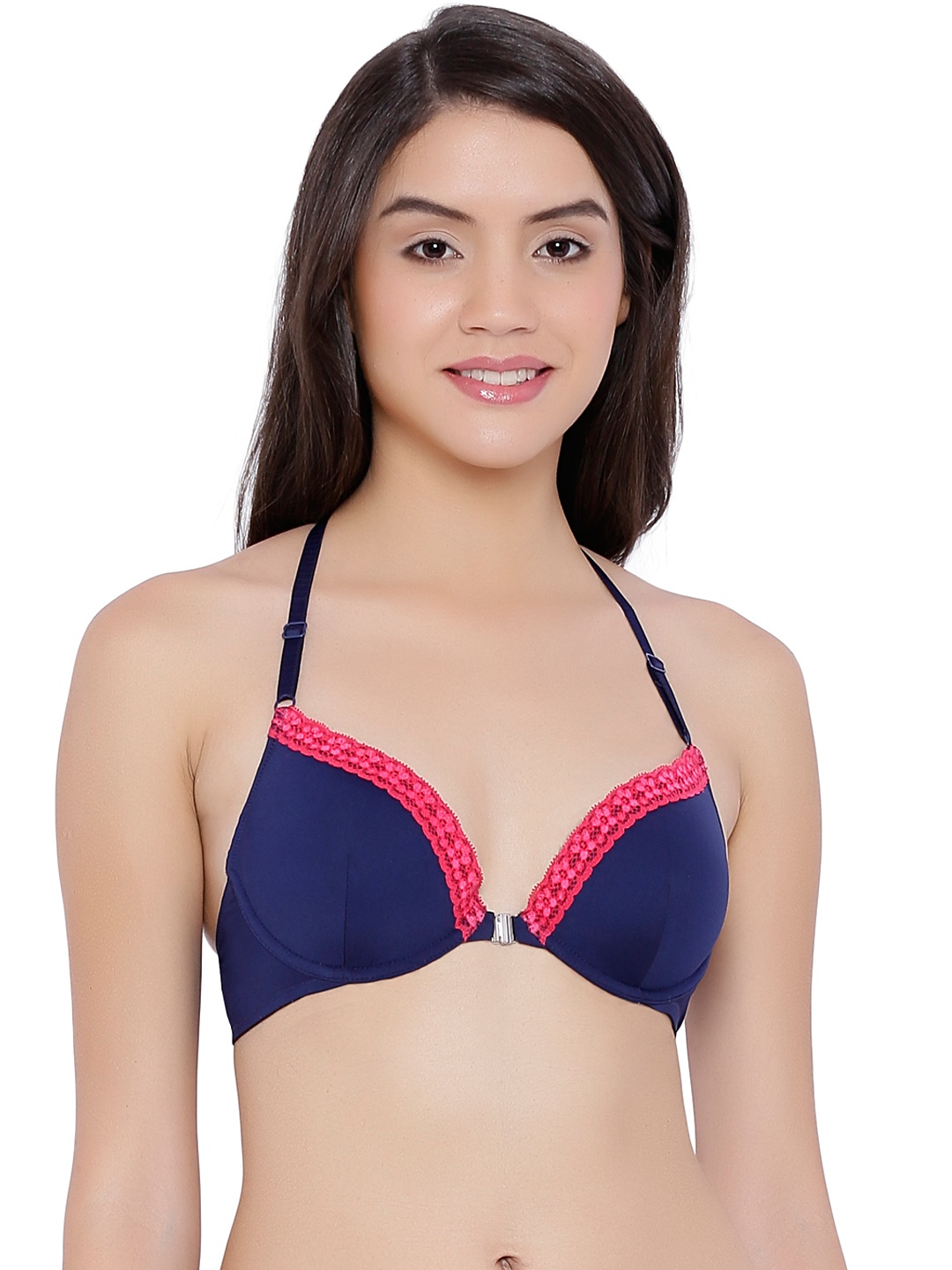 

Amante Navy Front-Open Plunge Bra BRA50501, Navy blue