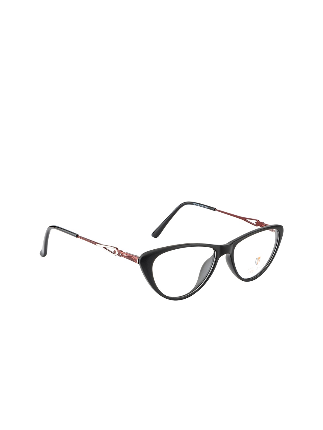 

Ted Smith Women Black & Copper-Toned Full Rim Cateye Frames Eyeglasses