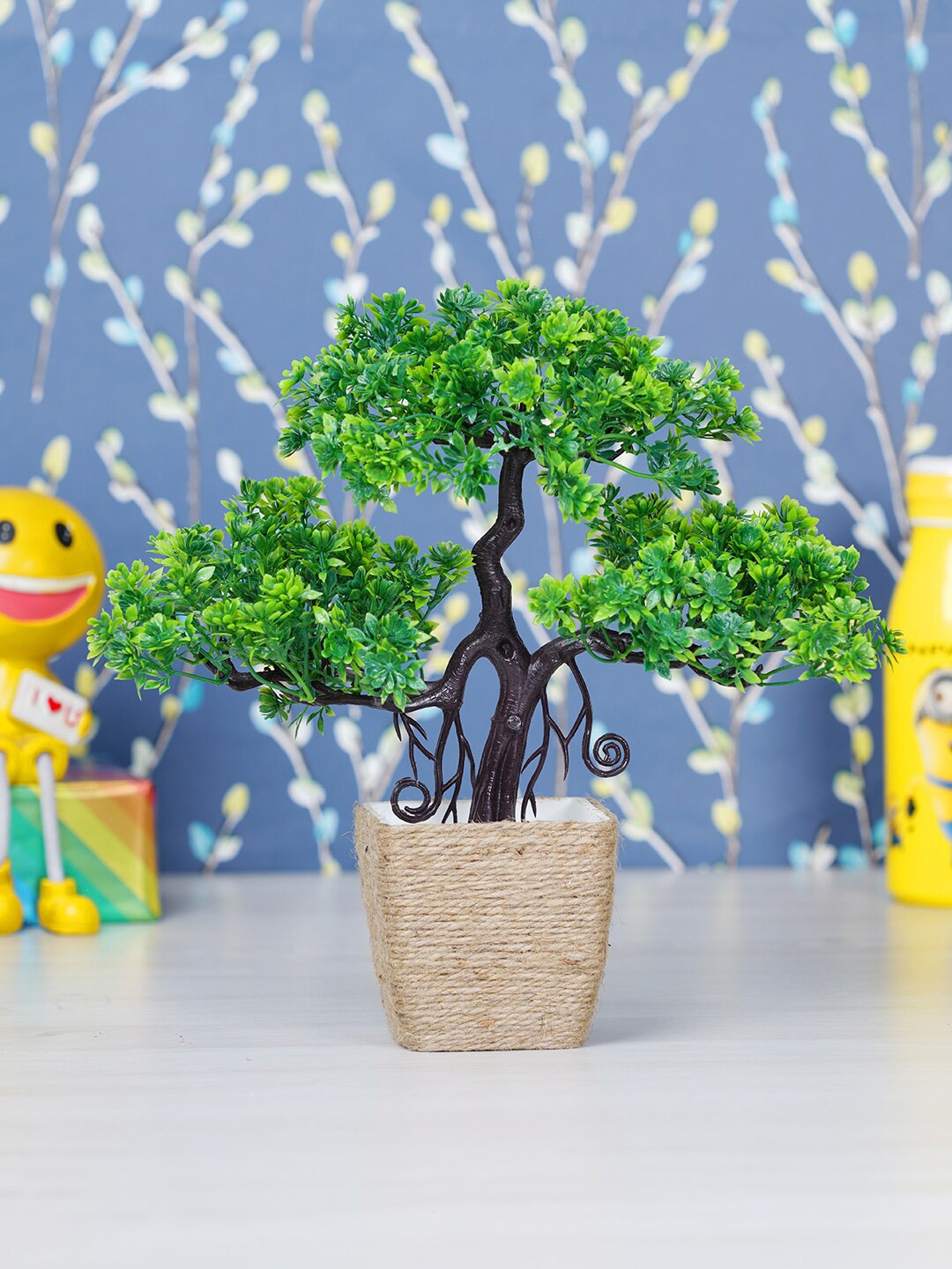 

Dekorly Green & Beige Artificial Plant with Jute Pot