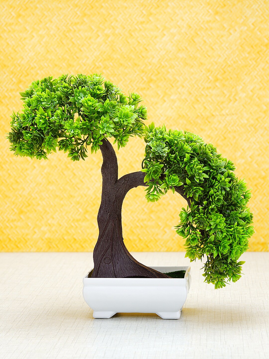 

Dekorly Green & Brown Artificial Bonsai Plant With Pot