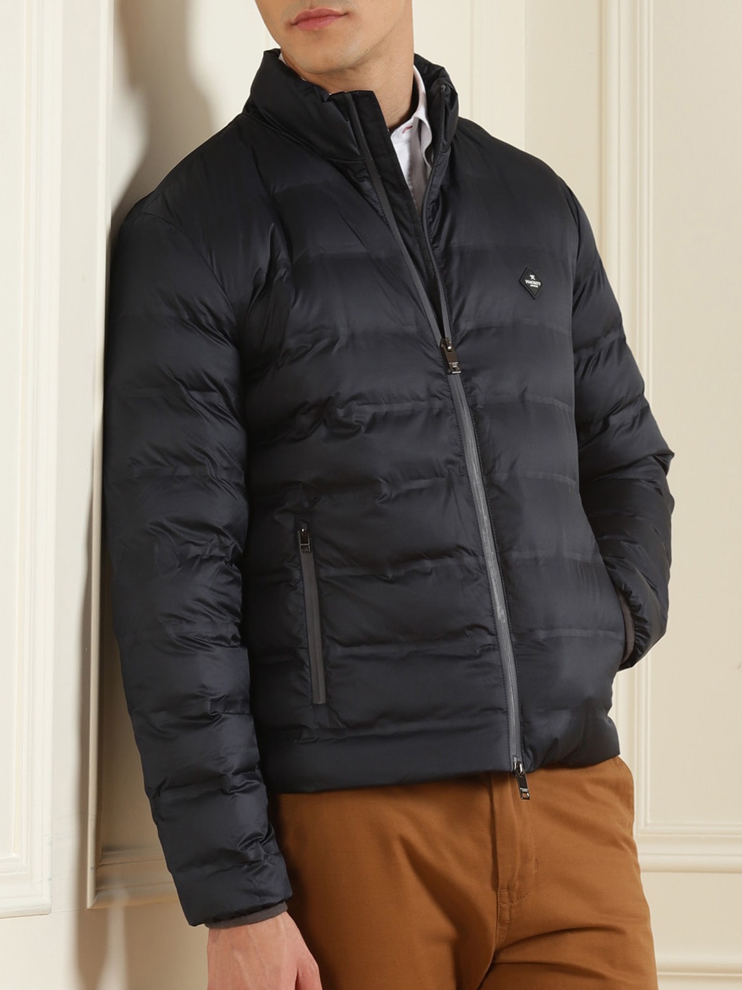 

HACKETT LONDON Men Navy Blue Water Resistant Puffer Jacket