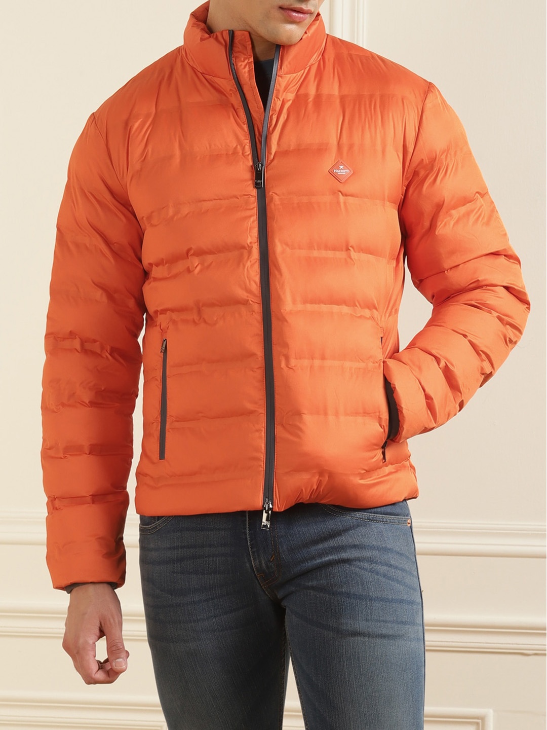 

HACKETT LONDON Men Orange Water Resistant Puffer Jacket