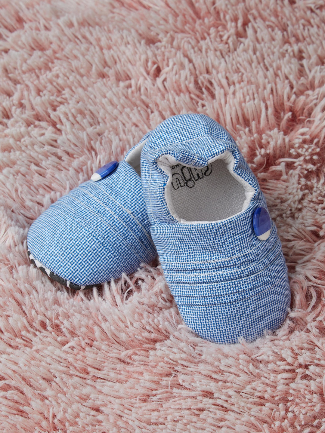 

CHiU Infant Kids Blue Cotton Booties