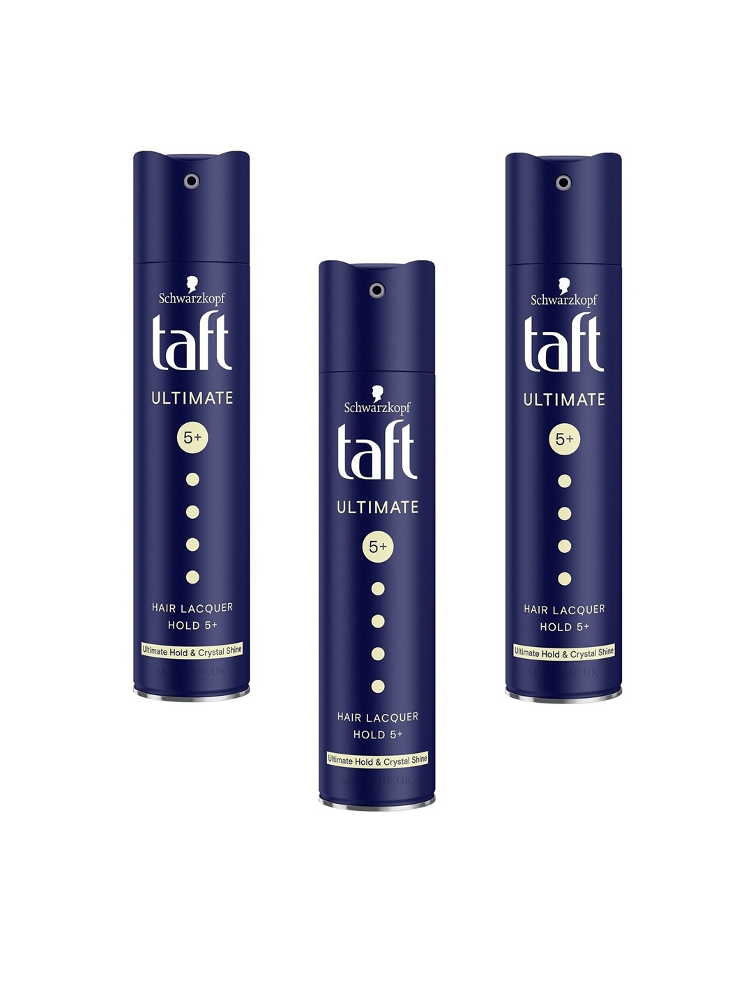 

taft Set Of 3 Transparent Ultimate 5+ Hair Spray 750 Ml