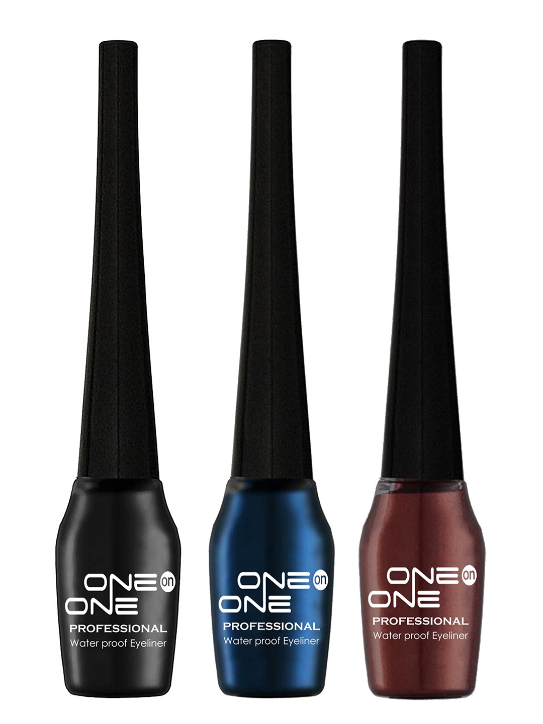 

ONE on ONE Set of 3 Professional Waterproof Liquid Eyeliners, Black