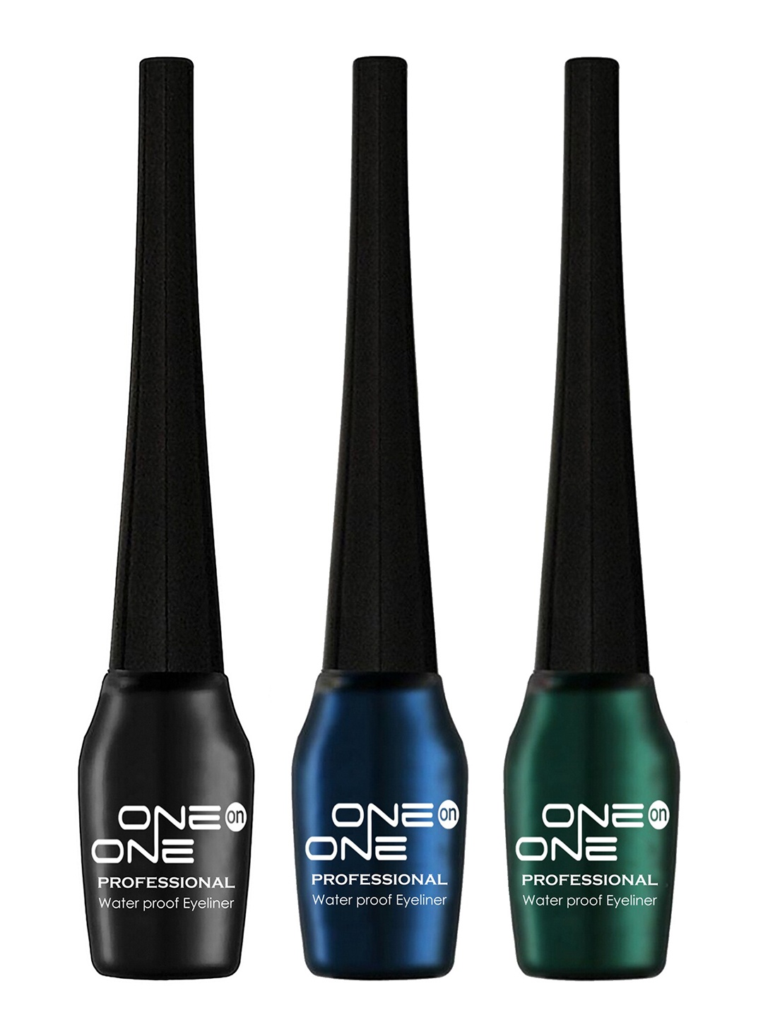 

ONE on ONE Set of 3 Professional Waterproof Liquid Eyeliners, Black
