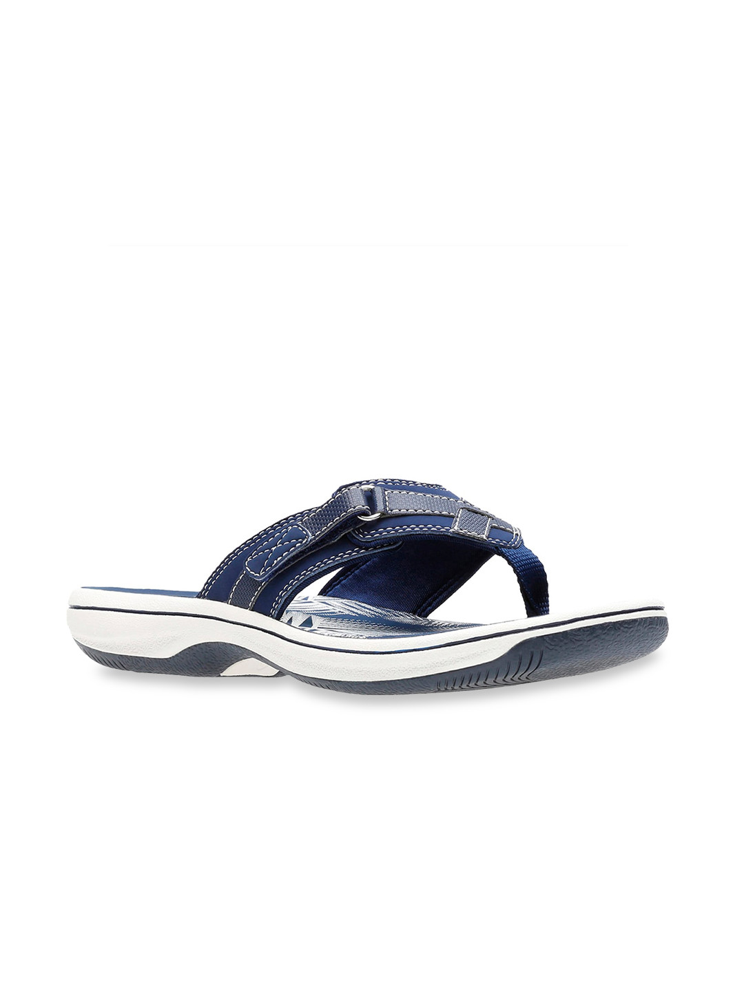

Clarks Women Navy Blue Open Toe Flats