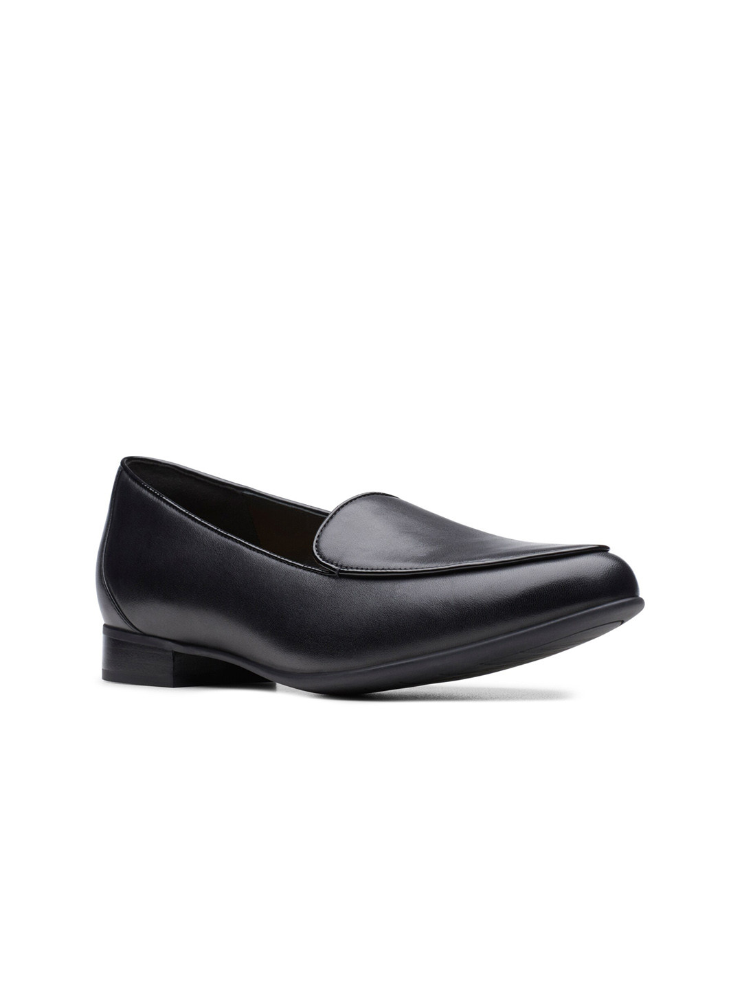 

Clarks Women Black Leather Loafers