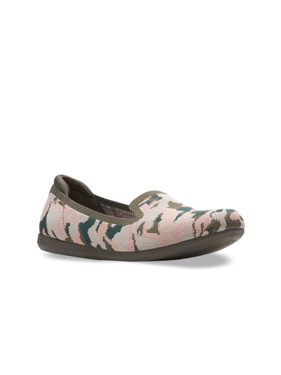 

Clarks Women Pink Printed Slip-On Sneakers