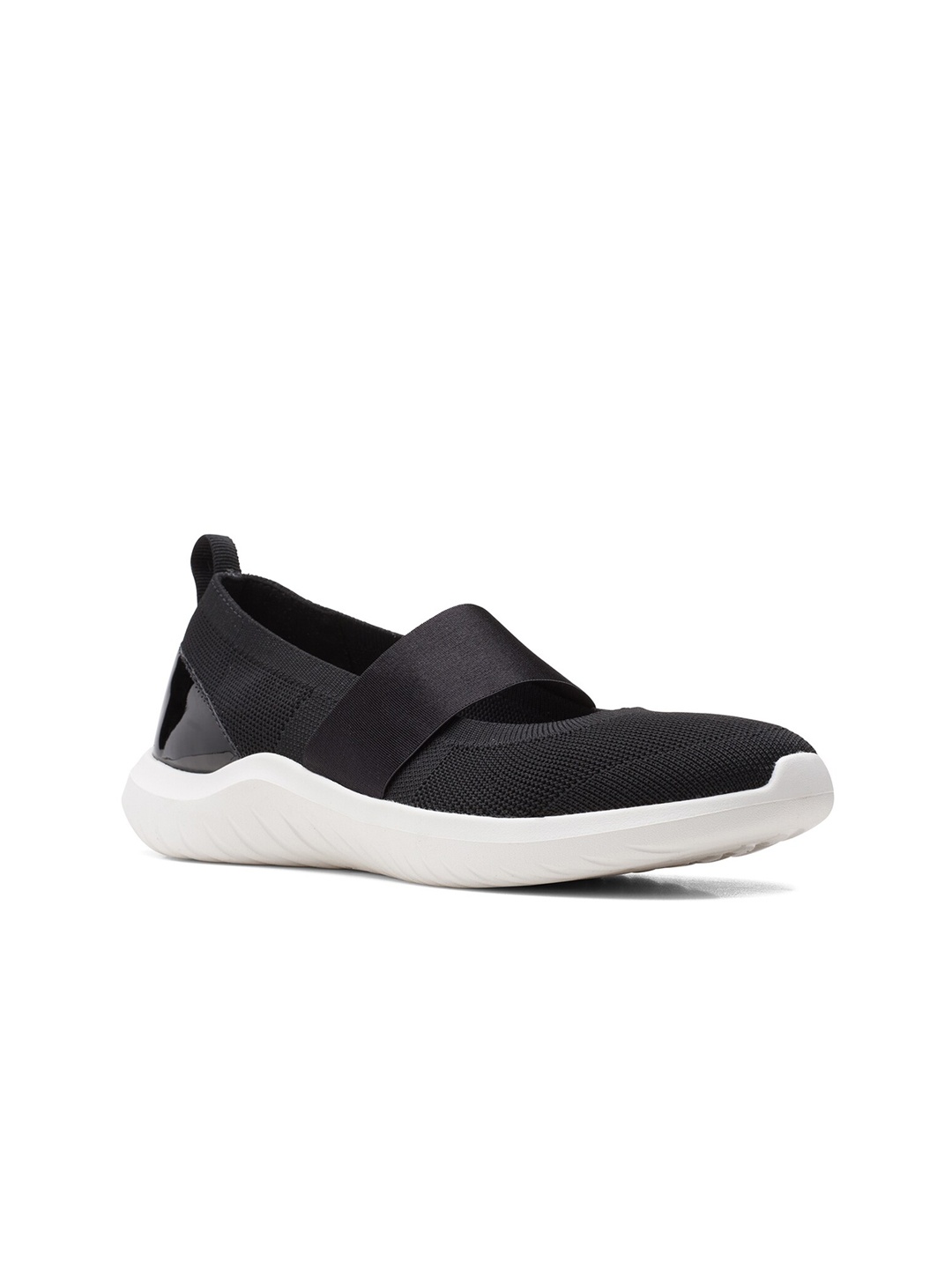 

Clarks Women Black Slip-On Sneakers