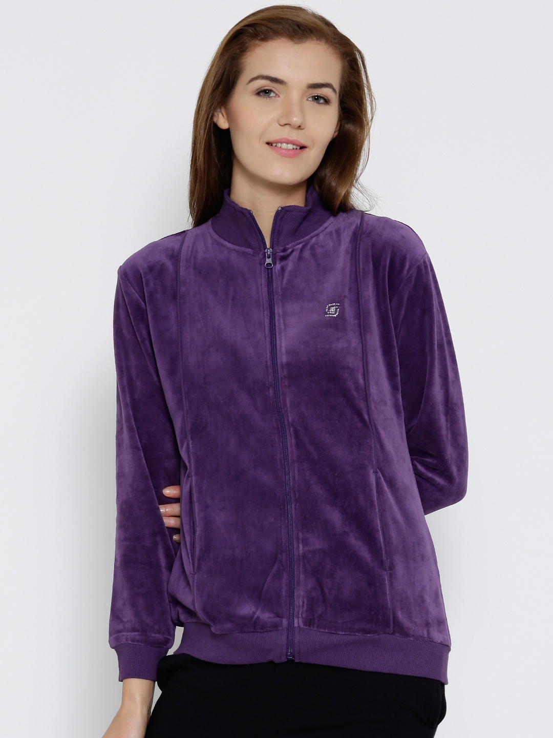 

SDL by Sweet Dreams Purple Velour Sweatshirt