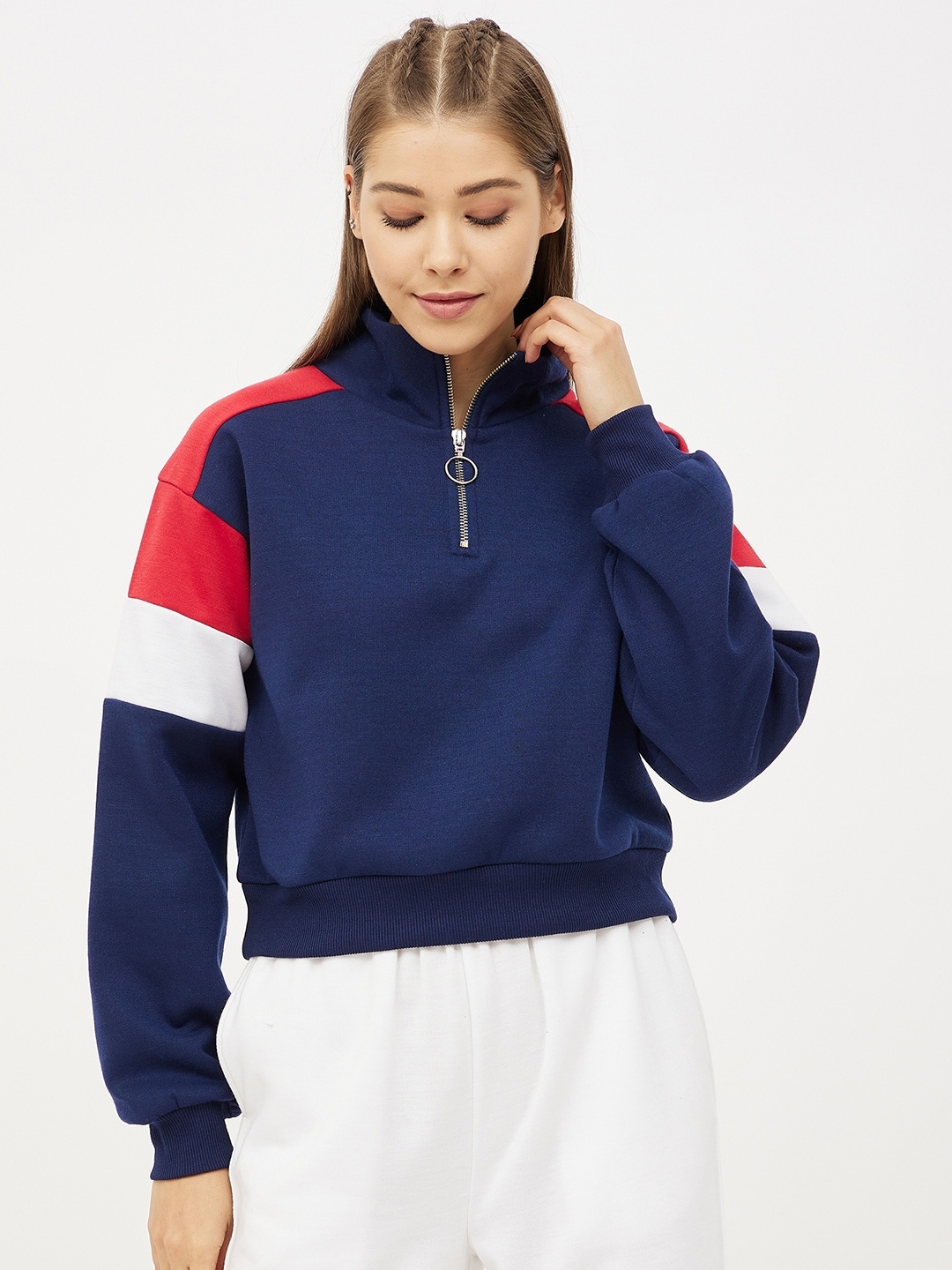 

Harpa Women Navy Blue Sweatshirt