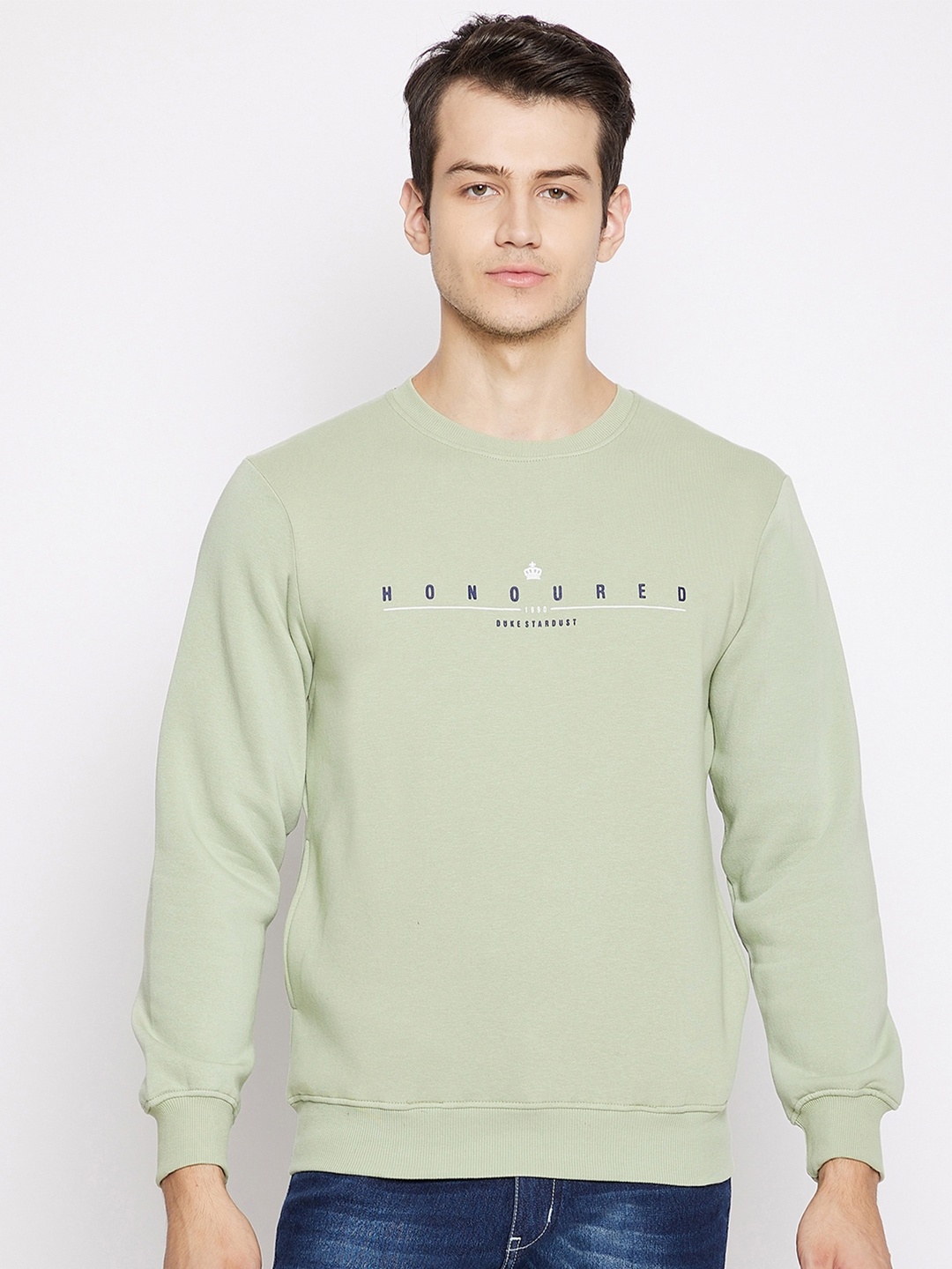 

Duke Men Green Fleece Sweatshirt