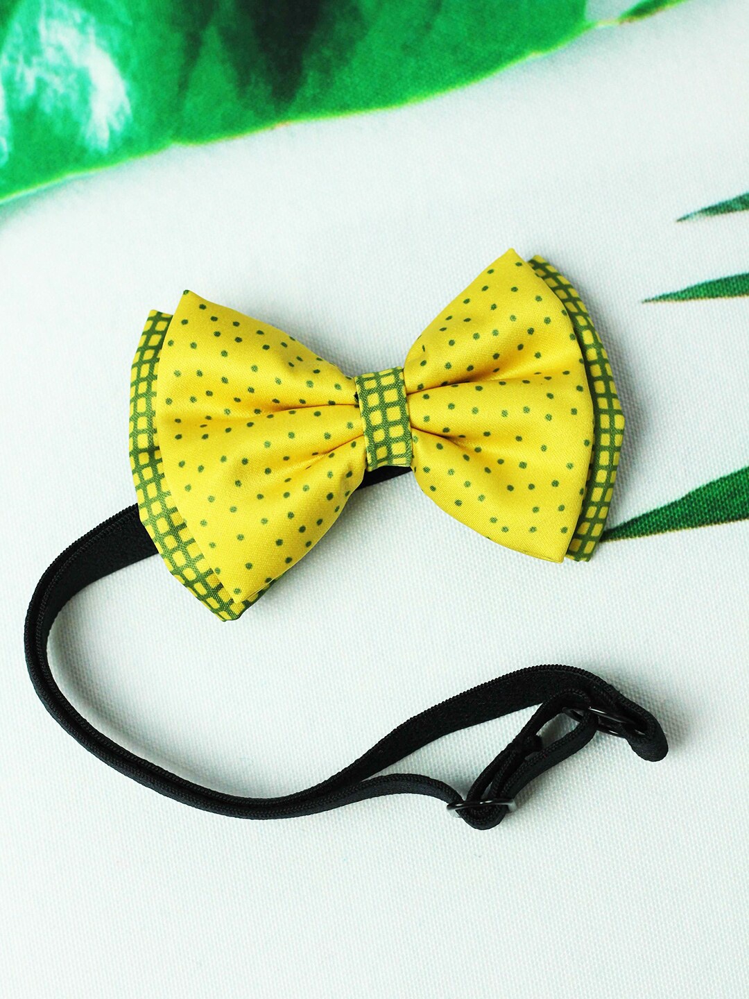 

Tossido Girls Yellow & Green Layered Bow Hairband