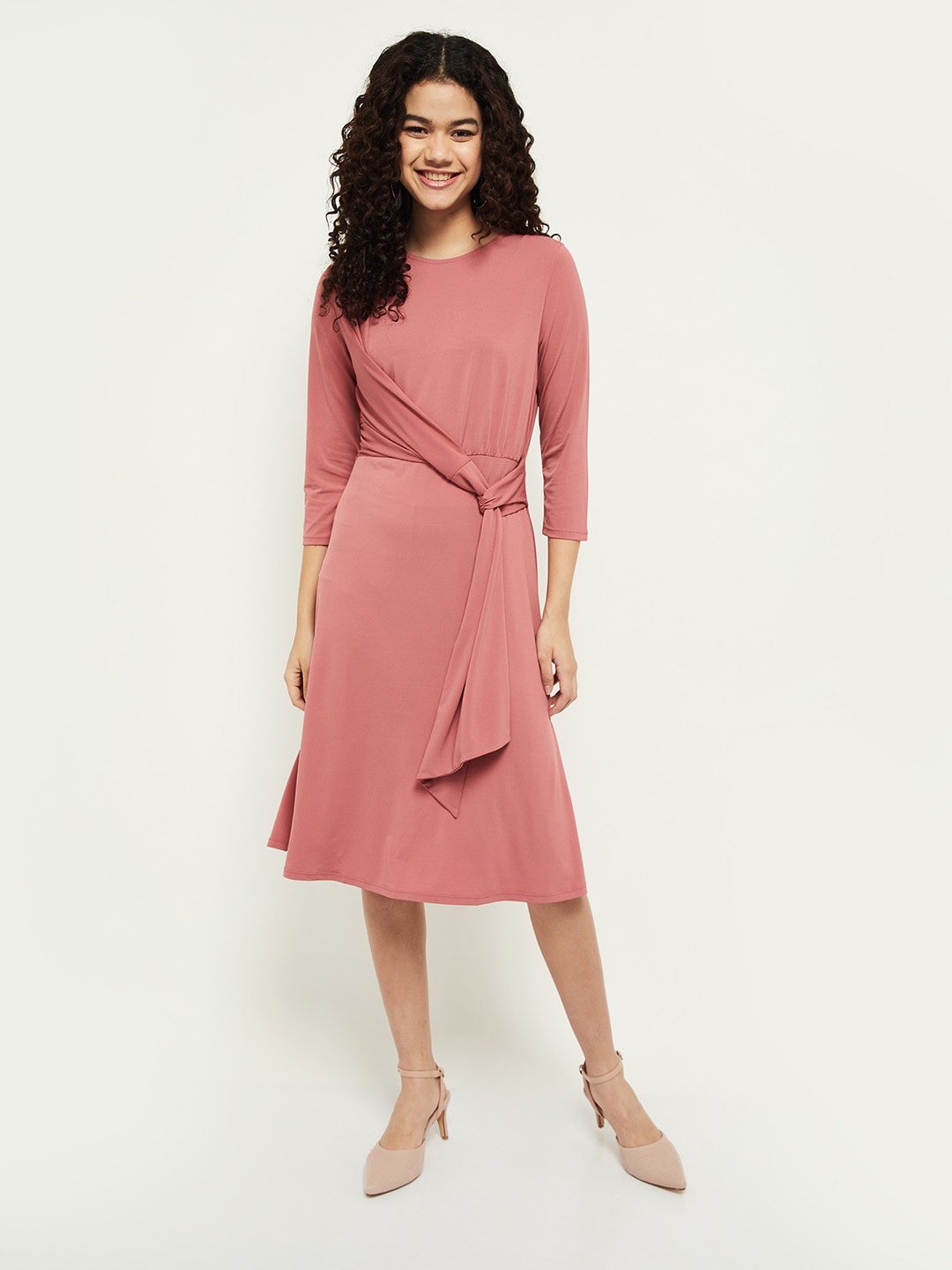 

max Women Pink Wrap Dress