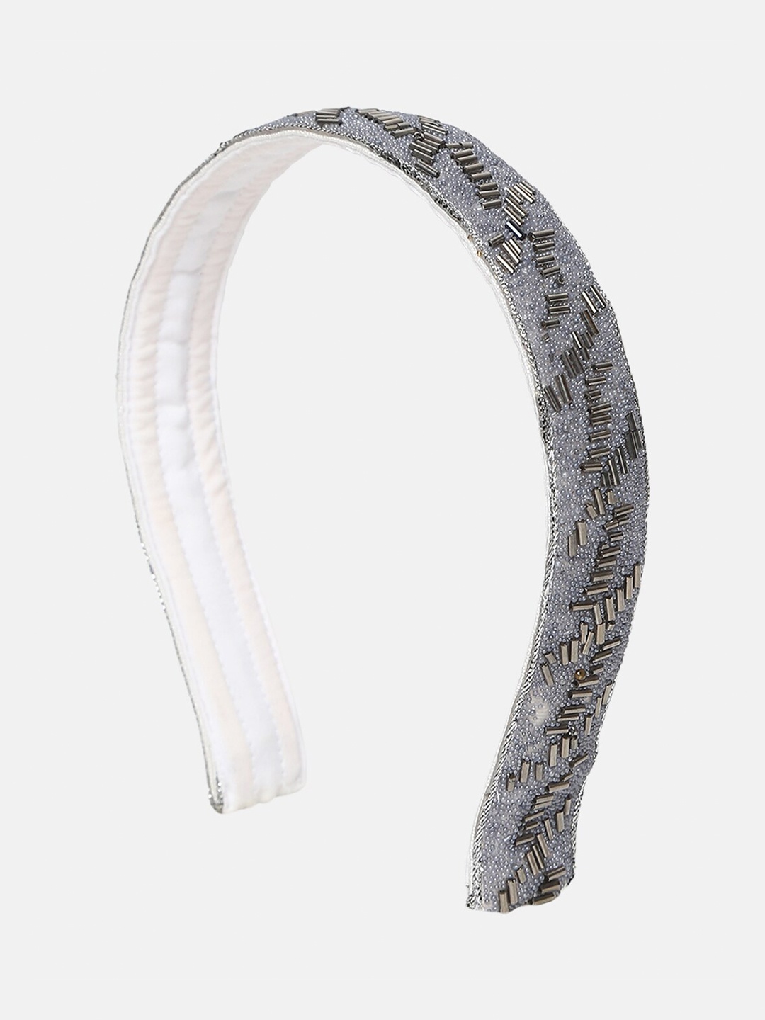 

DEEBACO Girls Grey Embellished Hairband
