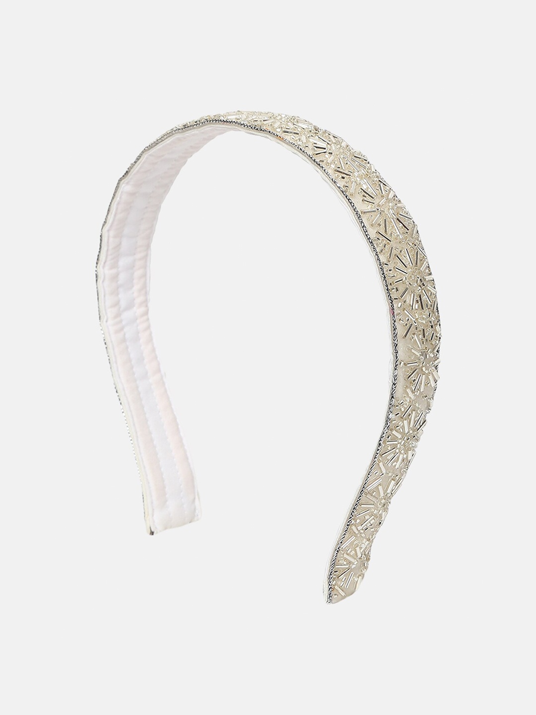 

DEEBACO Girls Silver-Toned Embellished Hairband