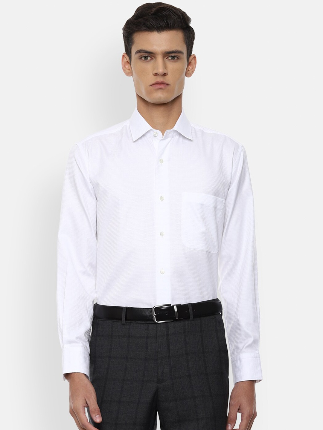 

Luxure by Louis Philippe Men White Formal Shirt
