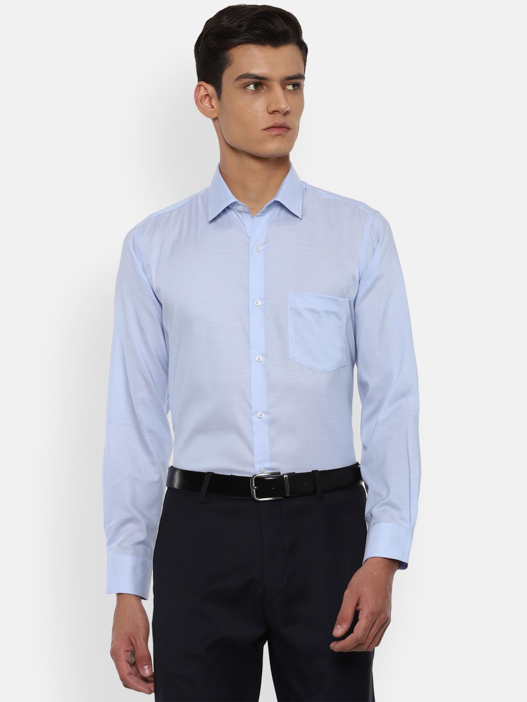 

Van Heusen Men Blue Formal Shirt