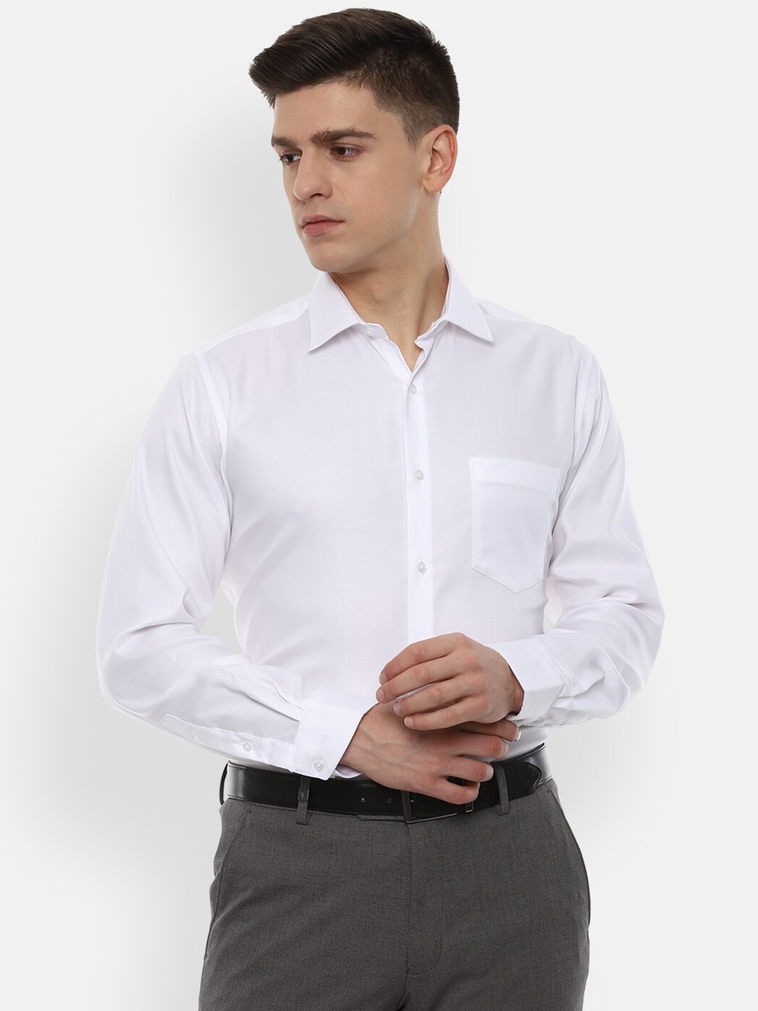 

Van Heusen Men White Formal Shirt