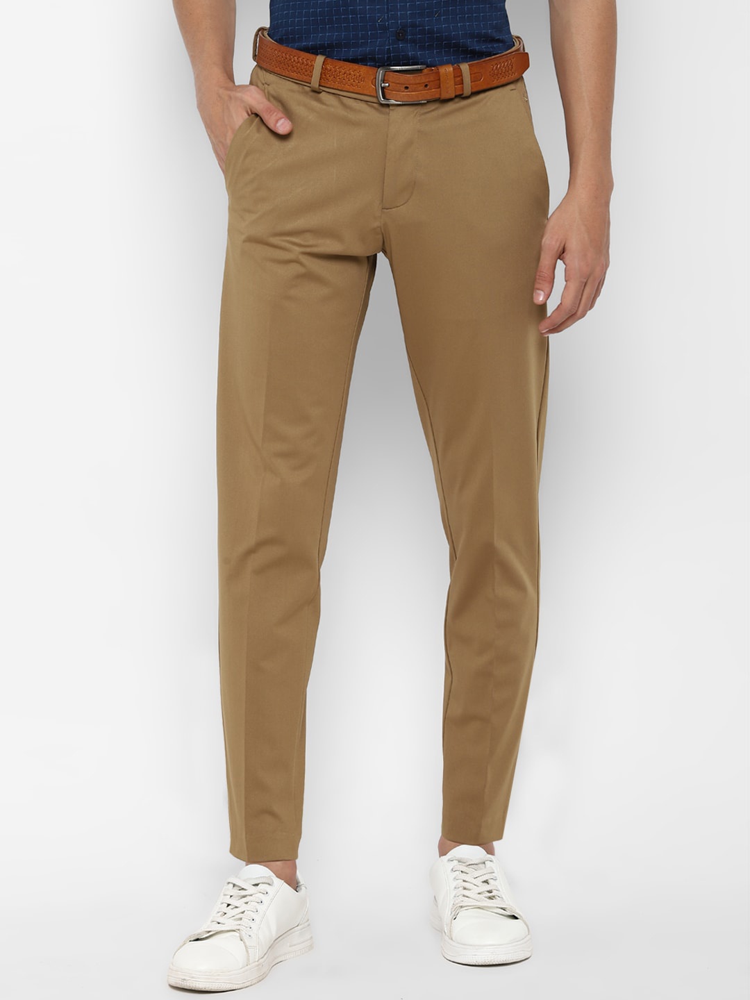 

Allen Solly Men Khaki Slim Fit Trousers