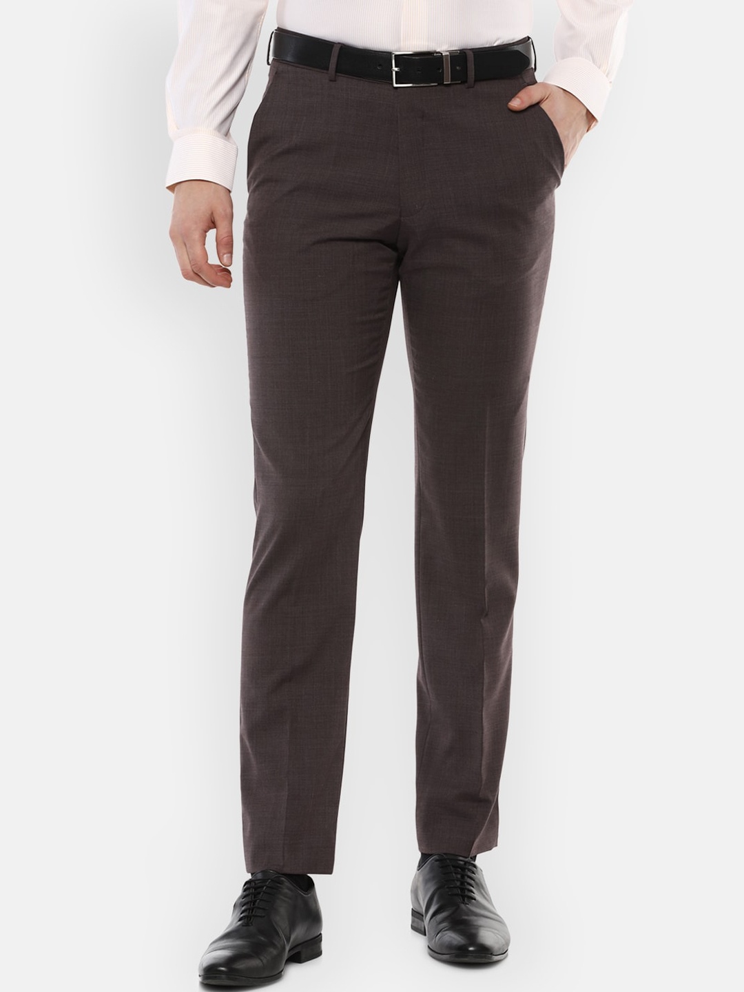 

Luxure by Louis Philippe Men Brown Slim Fit Trousers