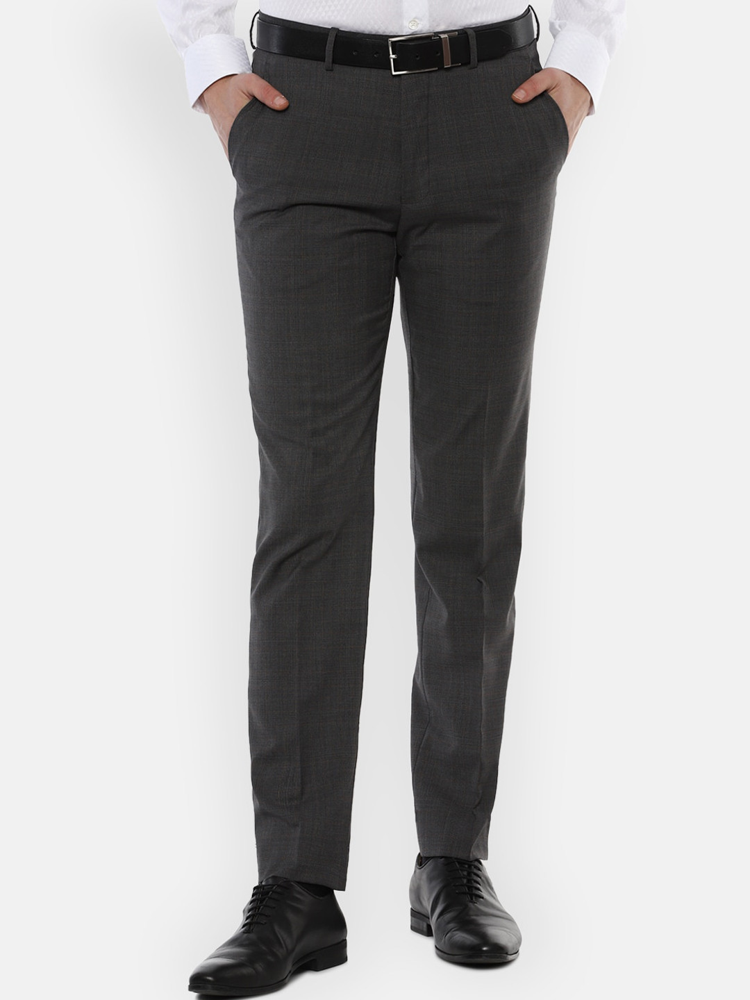

Luxure by Louis Philippe Men Grey Slim Fit Trousers
