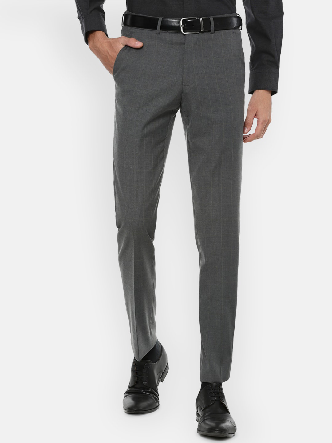 

Luxure by Louis Philippe Men Grey Slim Fit Trousers
