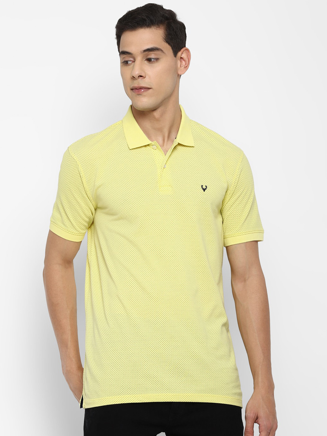 

Allen Solly Sport Men Yellow Polo Collar T-shirt