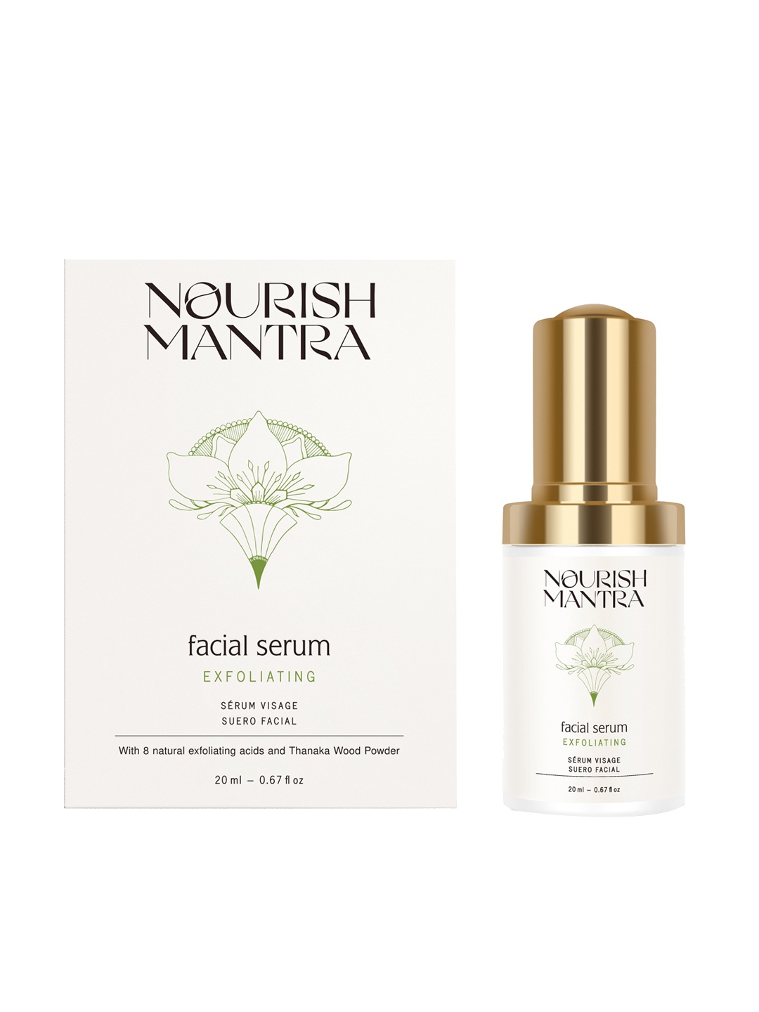 

Nourish Mantra Exfoliating Facial Serum 20 ml, Off white