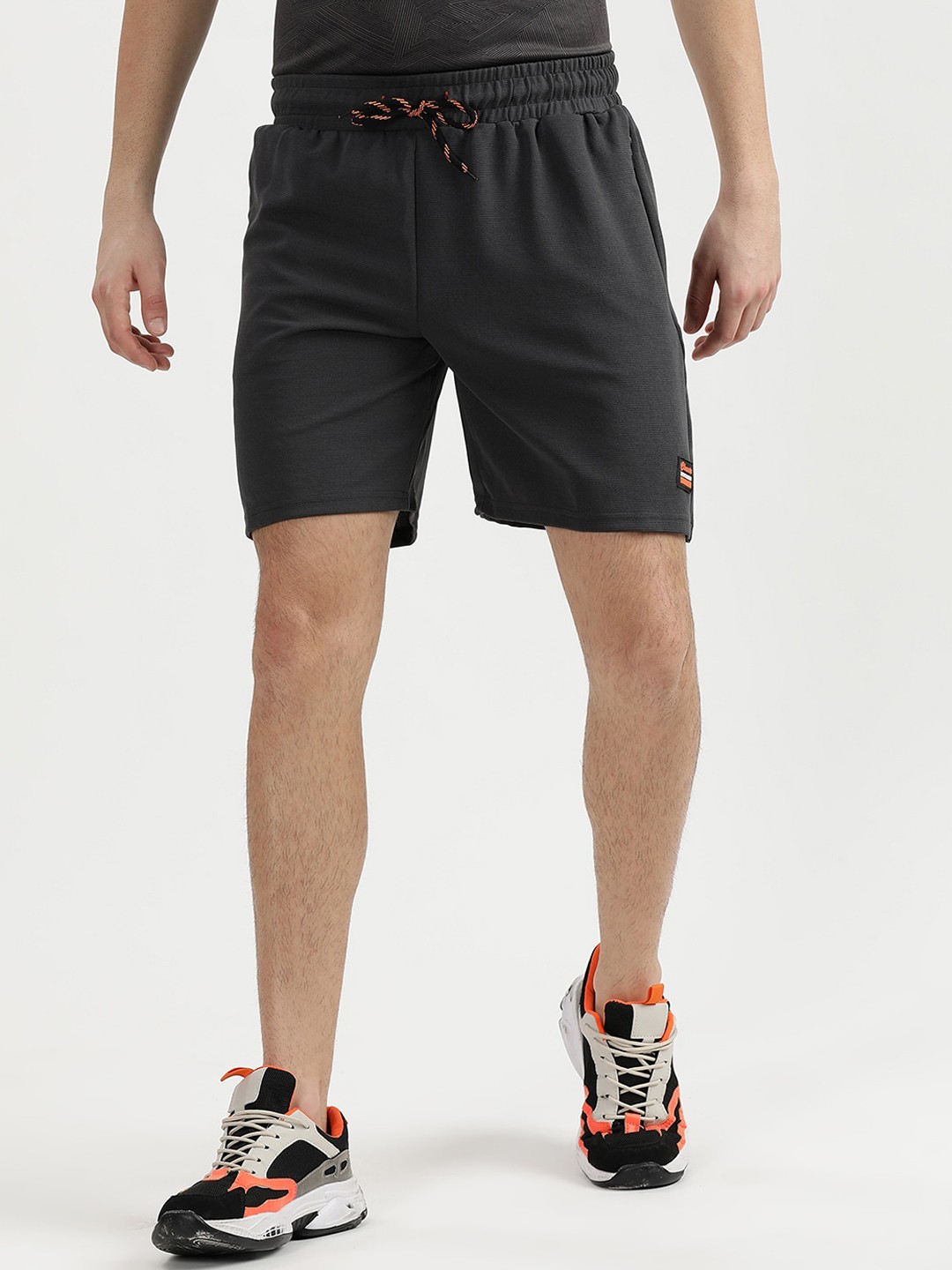 

V2 Value & Variety Men Grey Sports Shorts