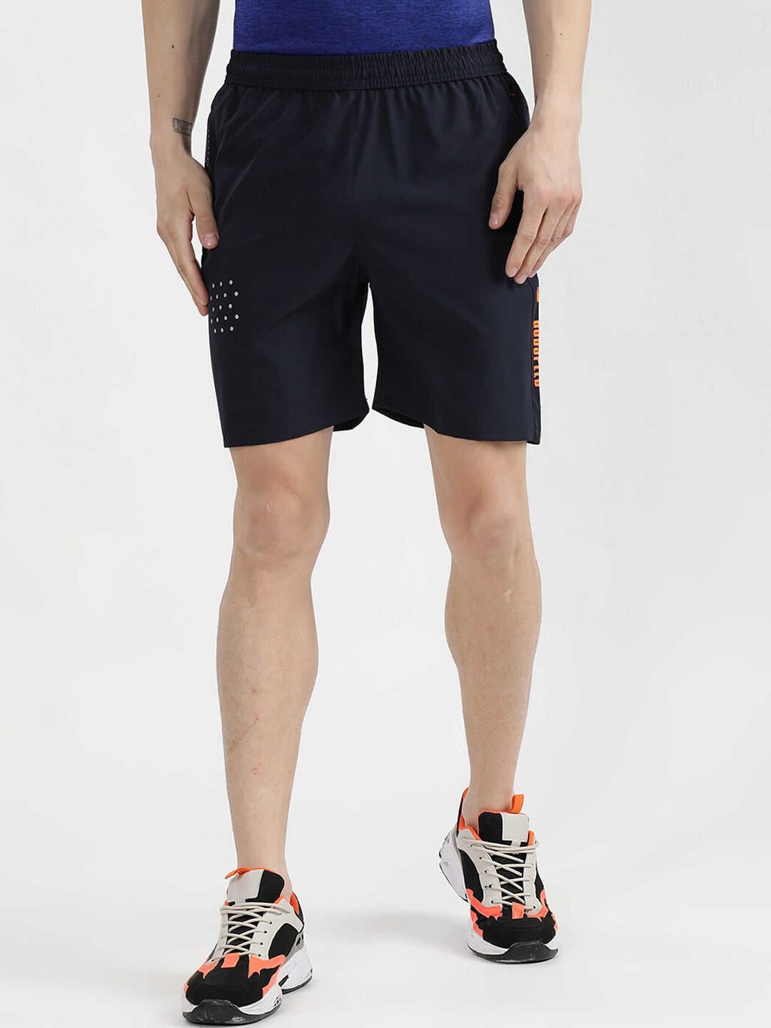 

V2 Value & Variety Men Navy Blue Printed Sports Shorts