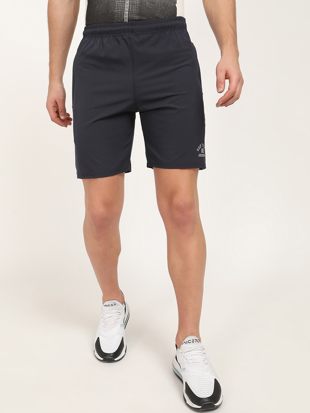 

V2 Value & Variety Men Navy Blue Solid Mid-Rise Shorts