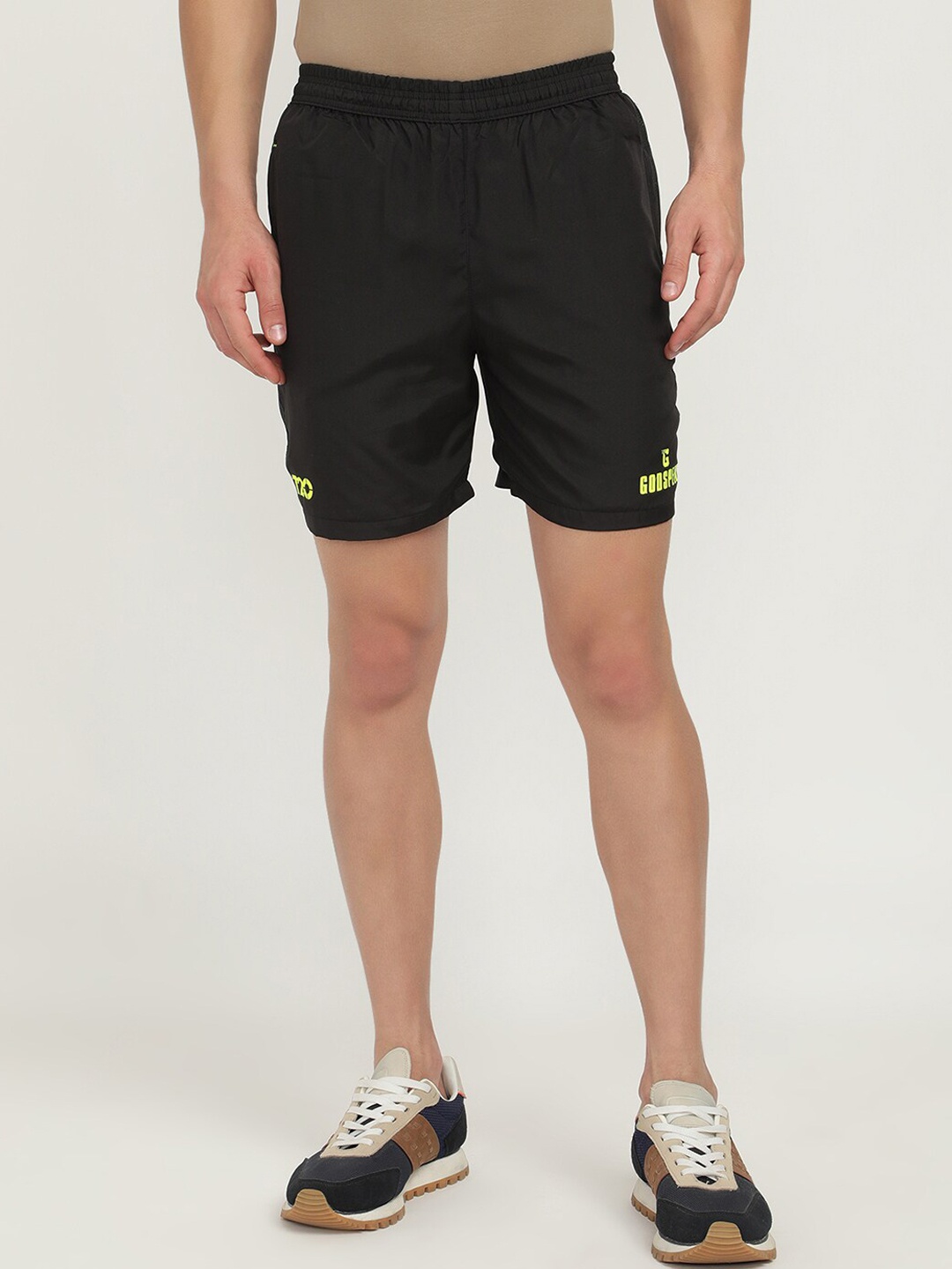 

V2 Value & Variety Men Black Solid Mid-Rise Shorts