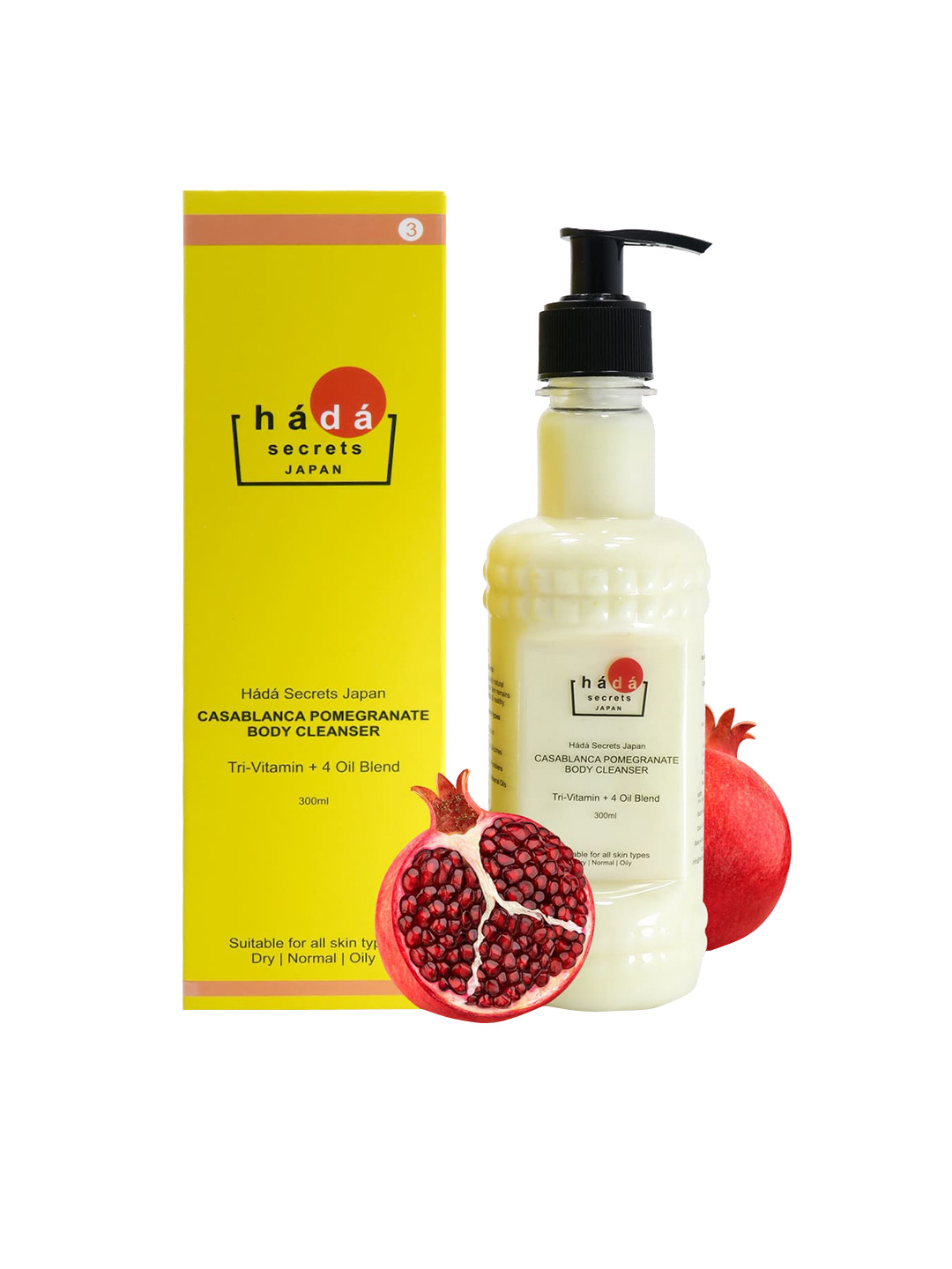 

Hada Secrets Japan White Casablanca Pomegranate Body Wash 300 Ml