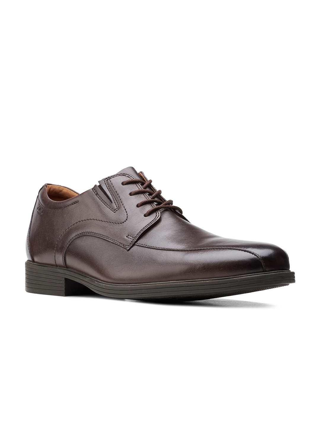 

Clarks Men Coffee Brown Leather Formal Derbys