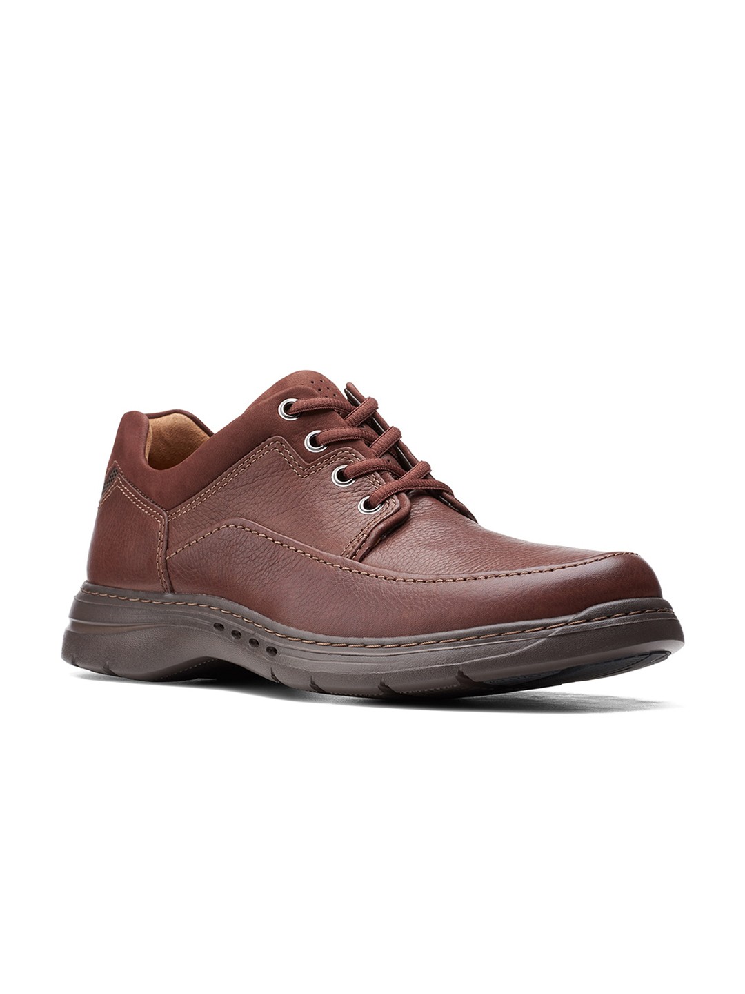 

Clarks Men Brown Leather Derbys