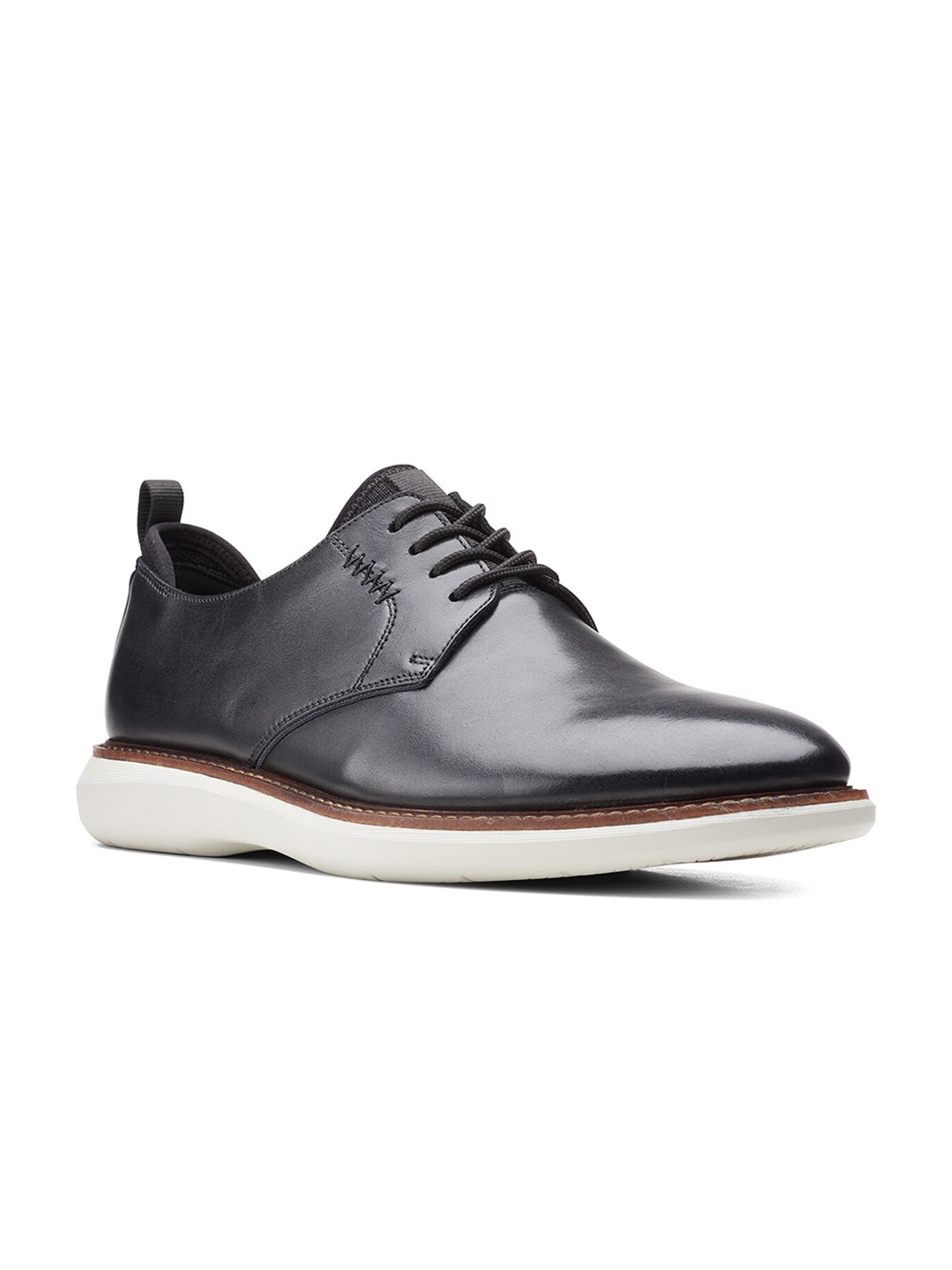 

Clarks Men Black Leather Derbys