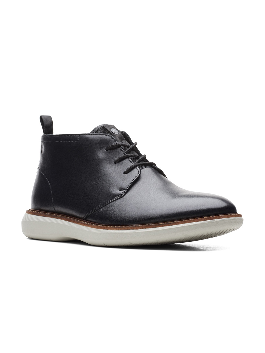 

Clarks Men Black Leather Derbys
