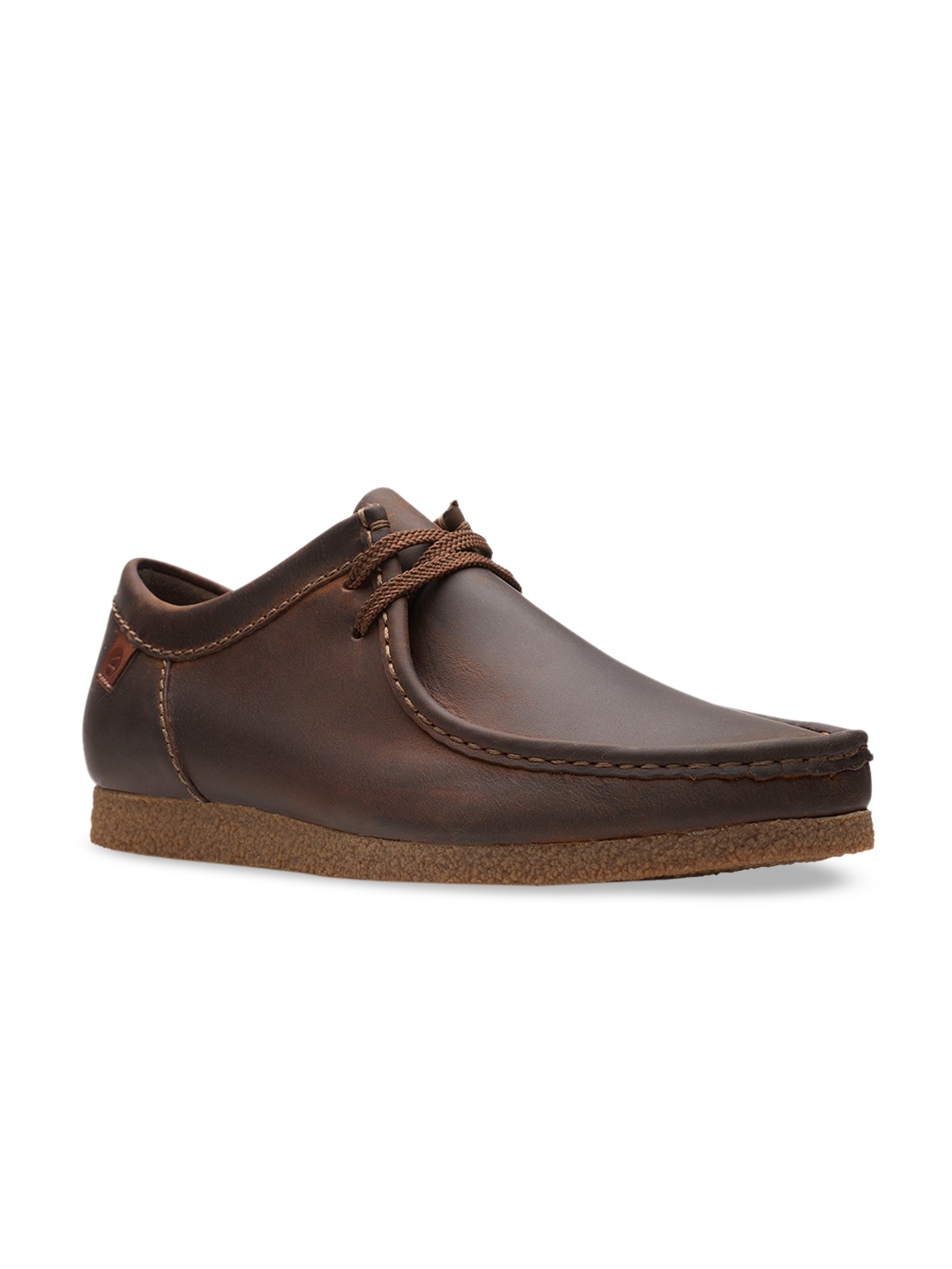 

Clarks Men Coffee Brown Leather Derbys