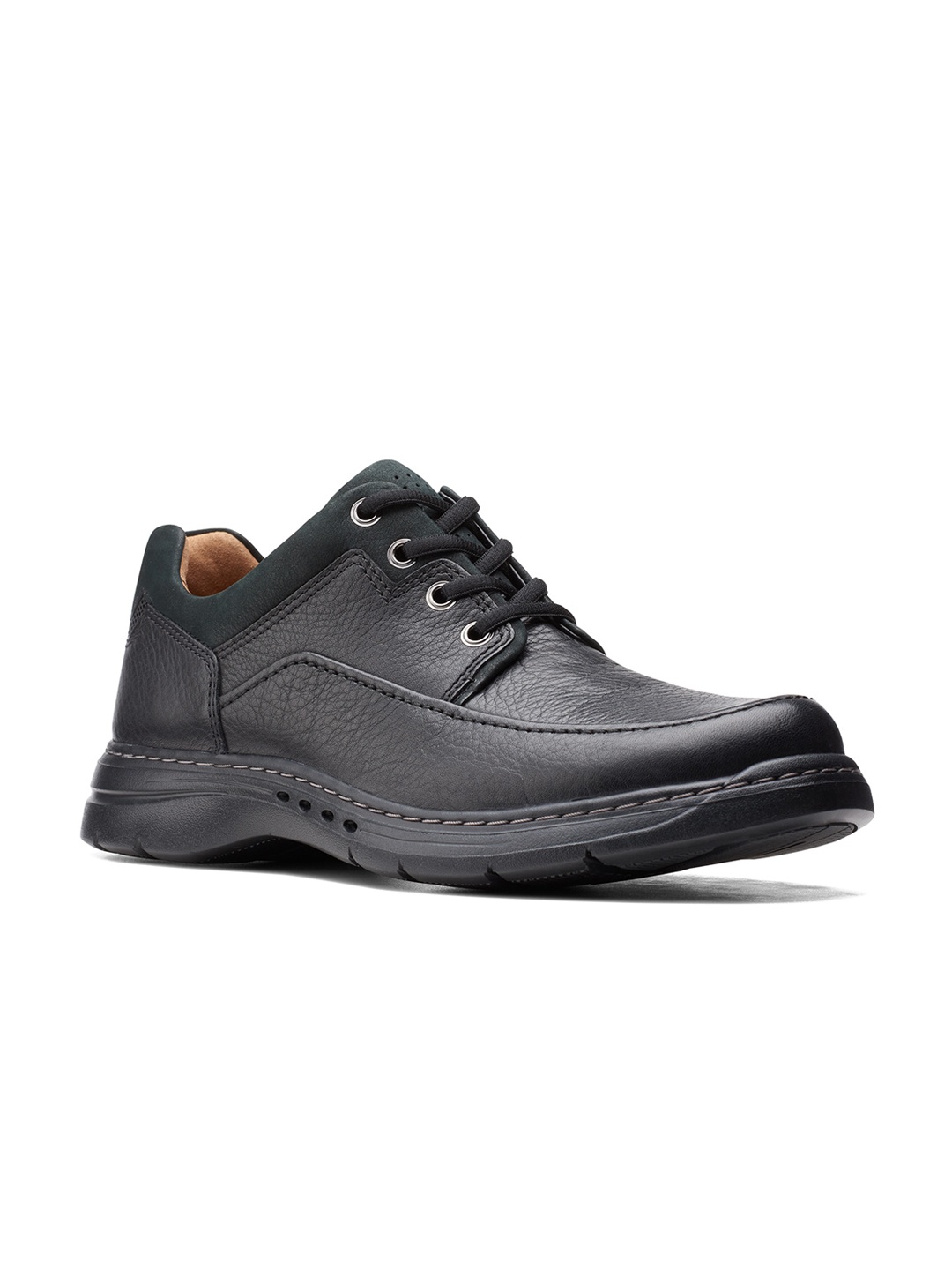 

Clarks Men Black Leather Derbys